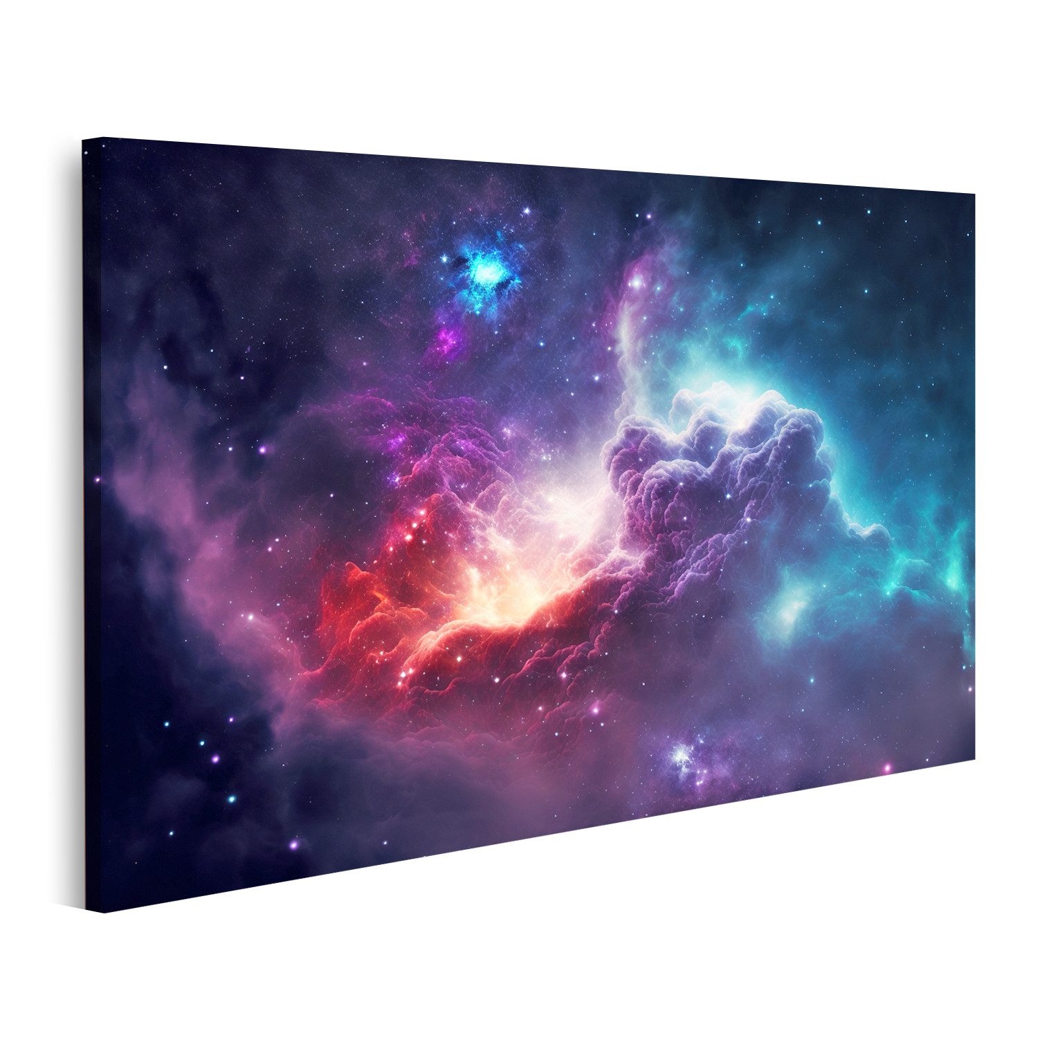 islandburner Leinwandbild Nebel Galaxien Weltraum Endloses Universum Magie günstig online kaufen