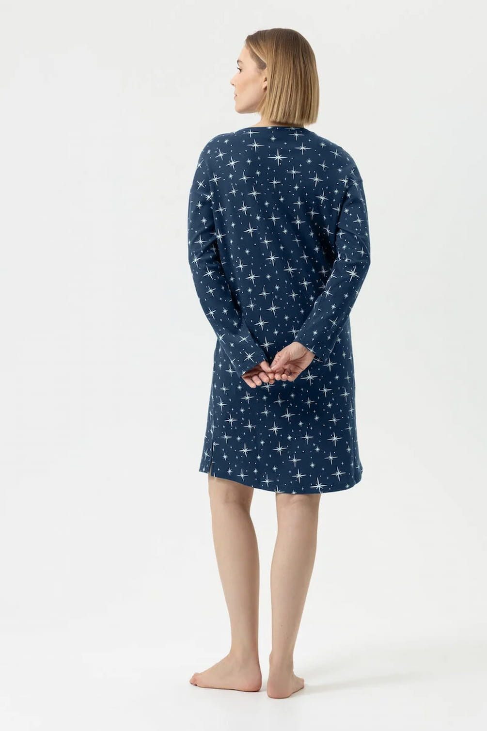 Mey Nachthemd Damen Nachthemd langarm POLAR SKY – Bild 2 von 3