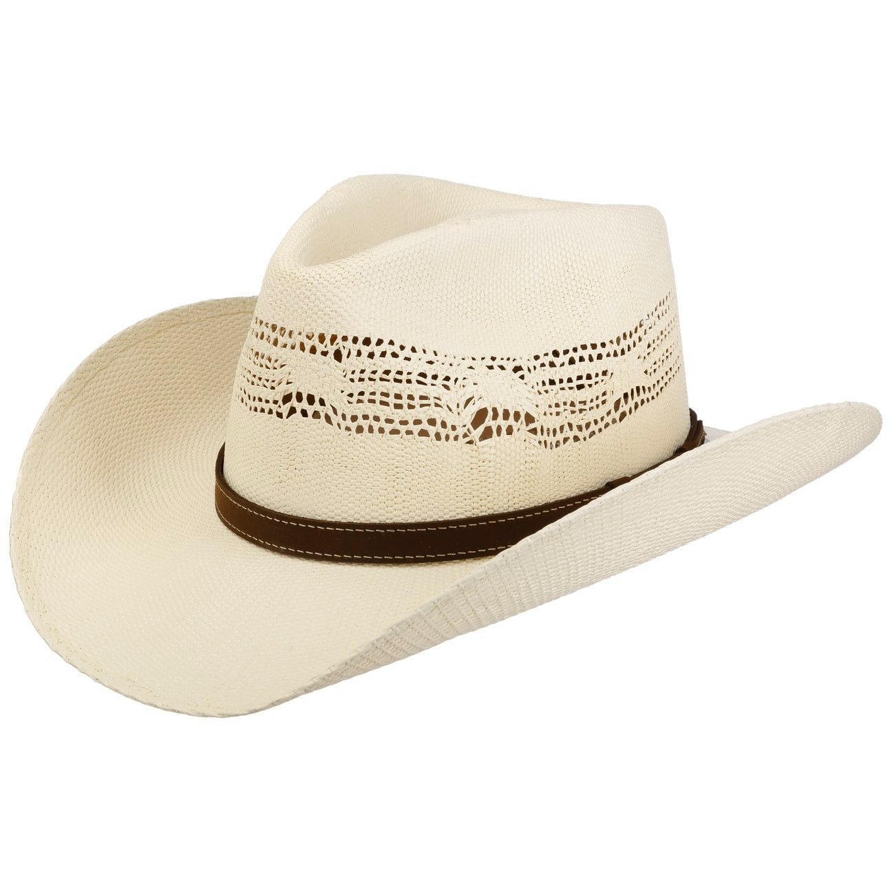 Stetson Sonnenhut (1-St) Westernhut mit Lederband, Made in Mexico