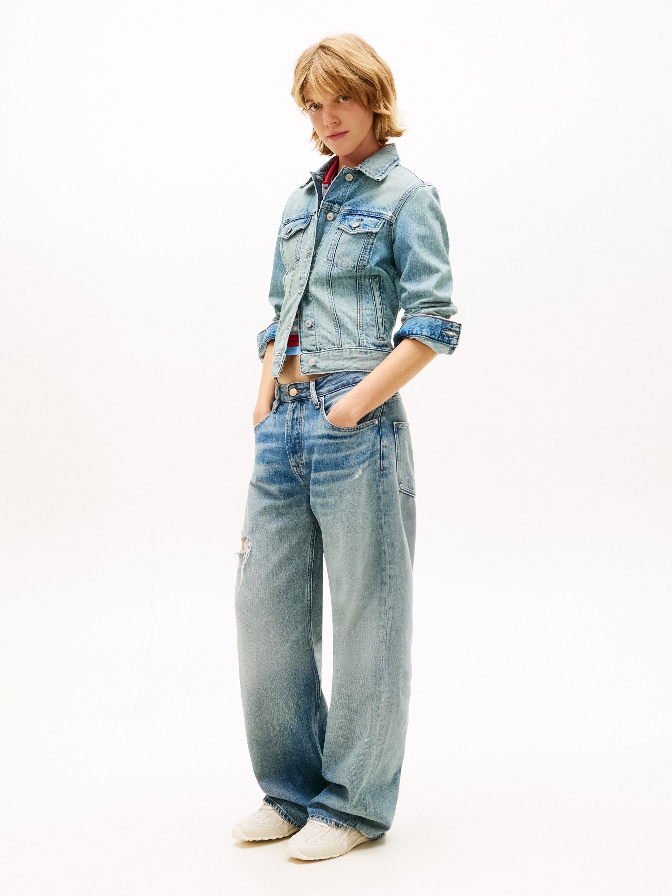 Tommy Jeans Outdoorjacke CLASSIC TRUCKER EXT BJ8012 mit dezentem Logo