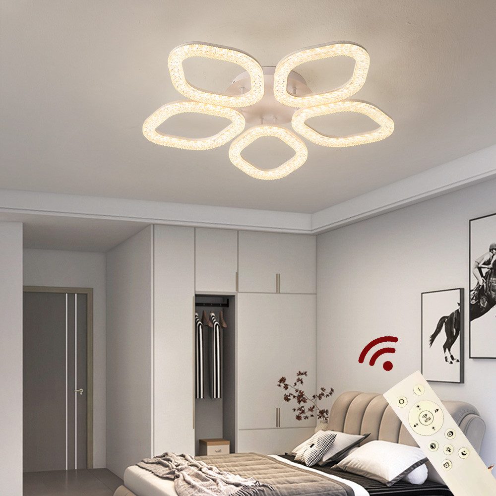 Eurohandisplay LED Deckenleuchte LED Deckenlampe XL DL Fernbedienung Lichtfarbe/Helligkeit einstellbar, LED fest integriert, Einstellbar von Warm- bis Kaltweiß, Lichtfarbe- und Helligkeit mit Fernbedienung einstellbar
