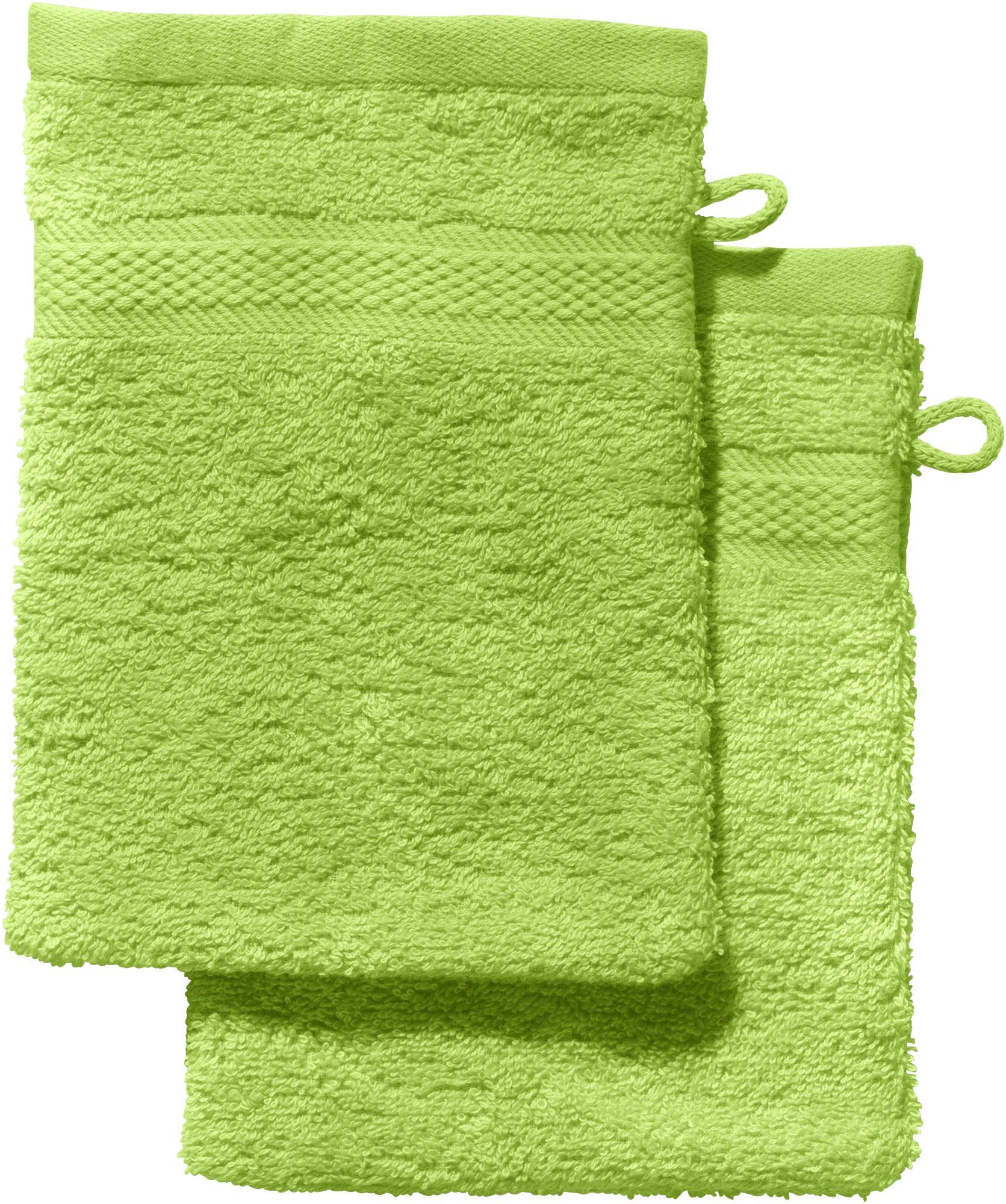 REDBEST Waschhandschuh Waschhandschuh "Chicago" 2er-Pack, Frottier, Walk-Frottier Uni