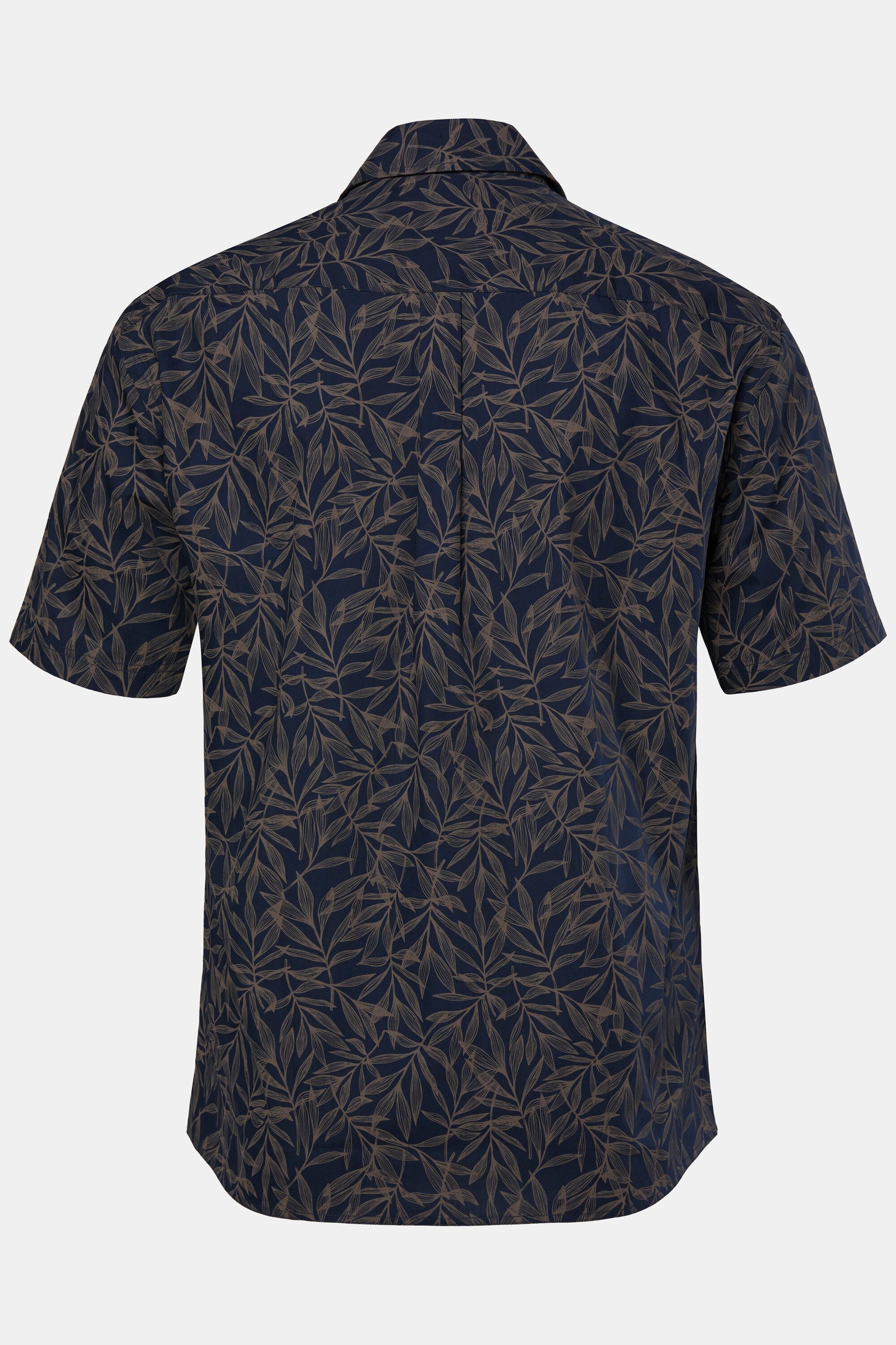 JP1880 Kurzarmhemd Hemd Halbarm Alloverdruck Buttondown-Kragen