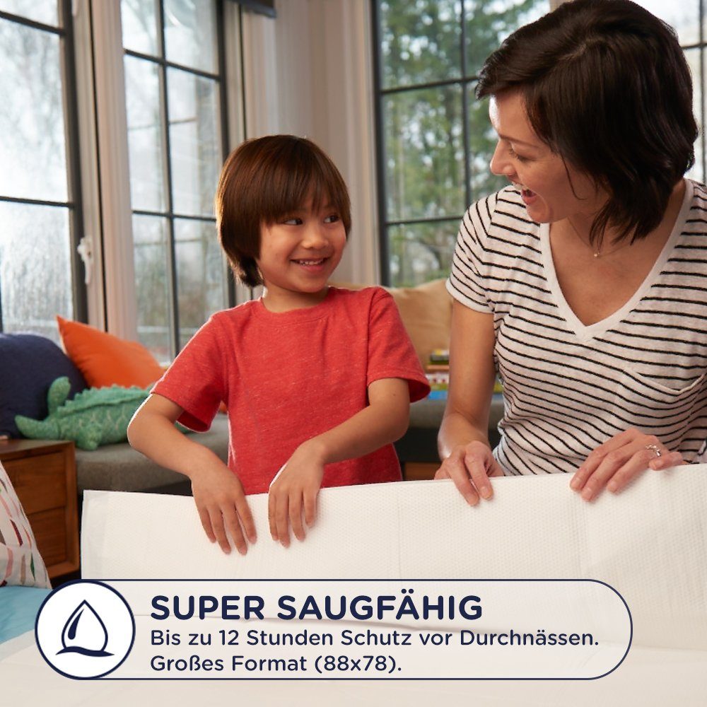 HUGGIES Windeln DryNites saugfähige Einweg-Betteinlagen 4x7 Bettauflagen Bettnässen