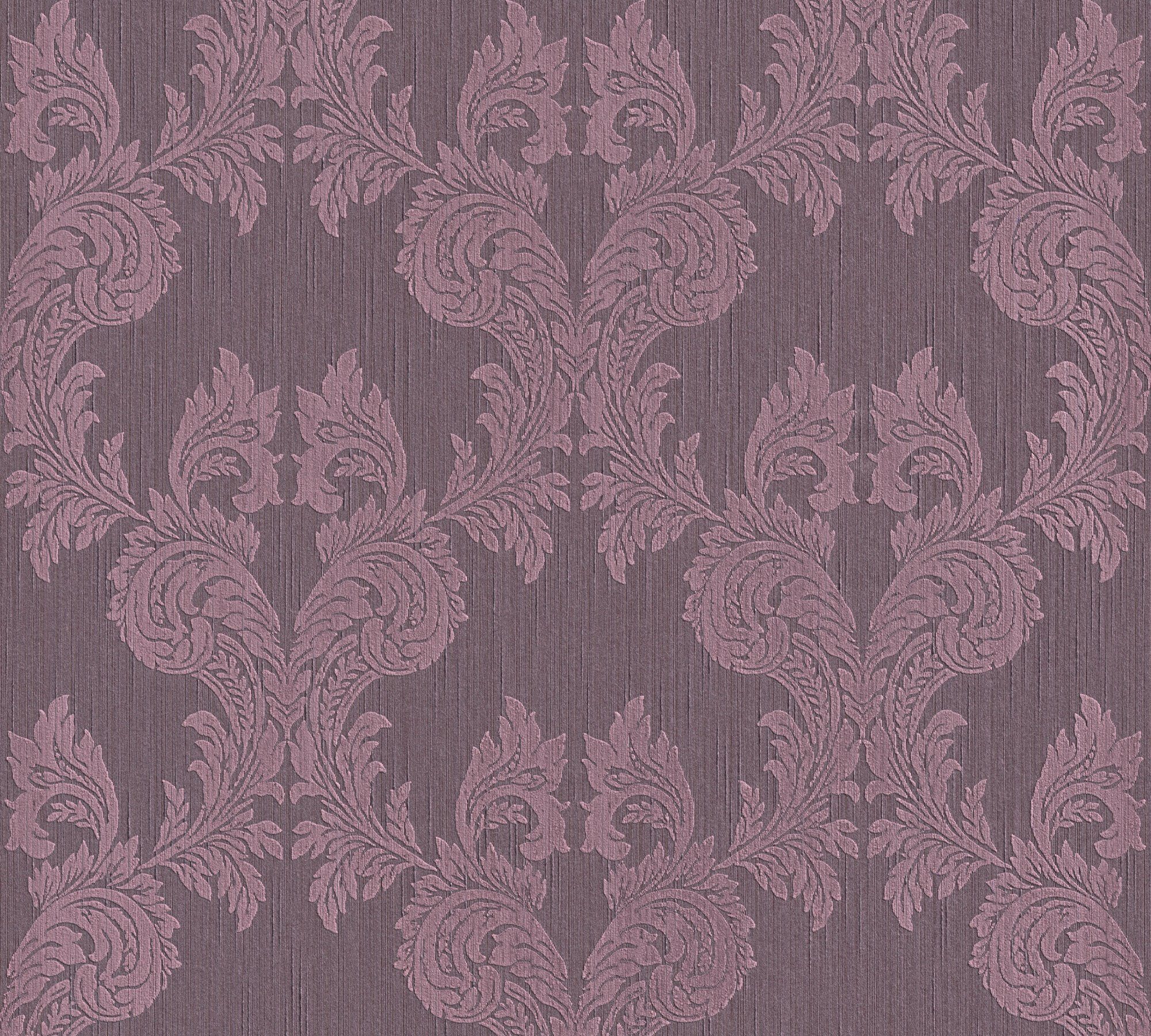 floral, Création Paper Tessuto, Architects Tapete Textiltapete Barock, violett Barock A.S. samtig,