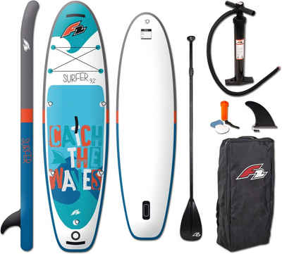 F2 SUP-Board Surfer Kid, (mit Paddel, Pumpe und Transportrucksack), Stand Up Paddling