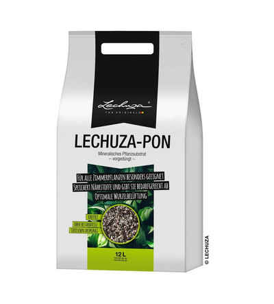 Lechuza® Blumenerde Pon 12 L Pflanzsubstrat 12 Liter vorgedüngt Universalerde, (1-St)