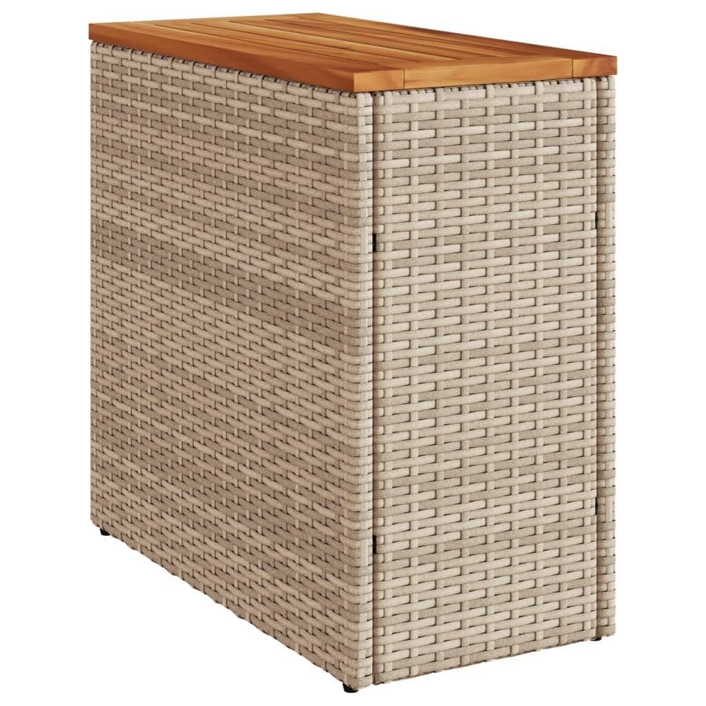 vidaXL Gartentisch Garten-Beistelltisch Holzplatte Beige 58x27,5x55 günstig online kaufen