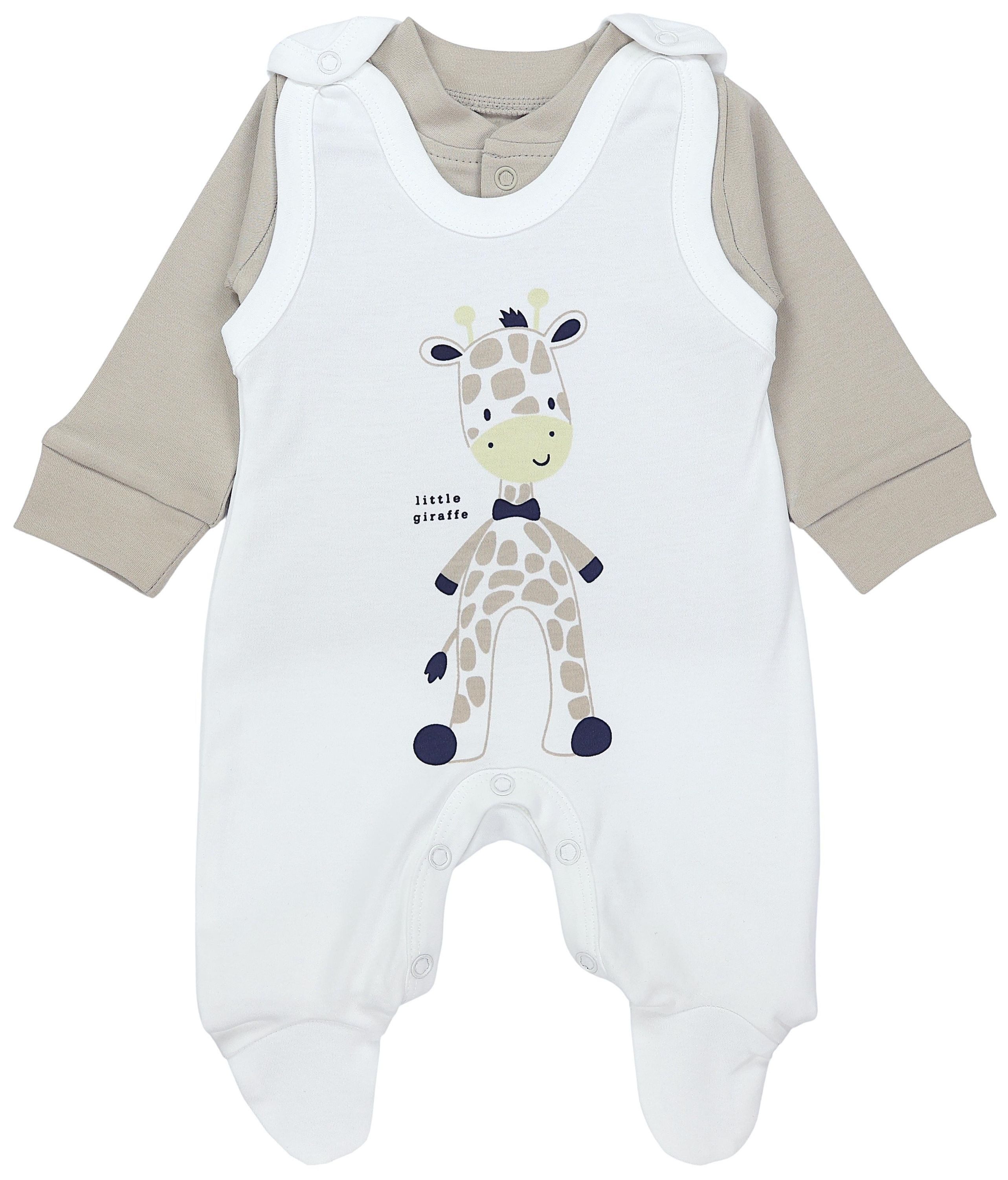 TupTam Strampler TupTam Baby Mädchen Jungen Strampler mit Langarmshirt Aufdruck Spruch