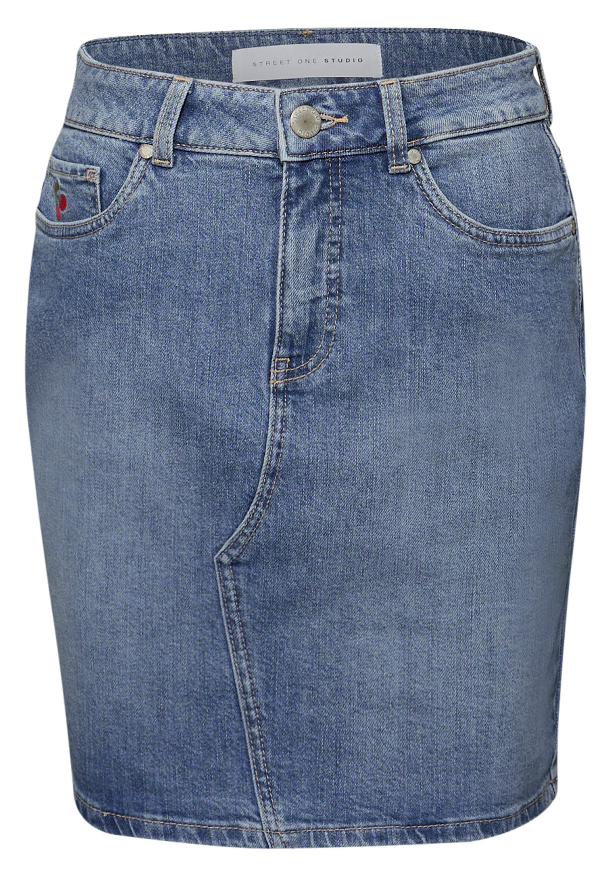STREET ONE STUDIO Jeansrock aus Baumwolle mit Stretchanteil. € 59,99