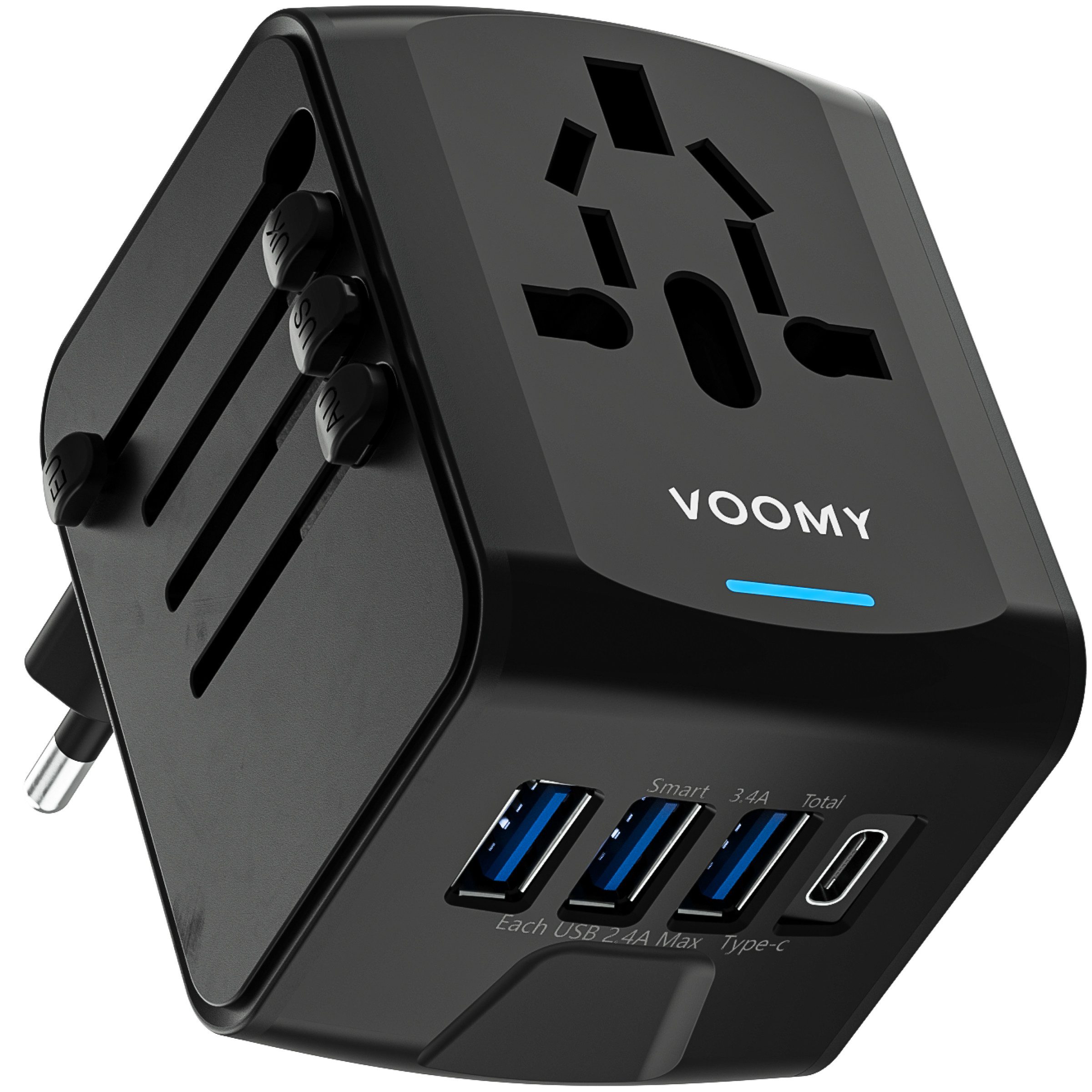 Travel Y20 Universal Reisestecker für Weltweit 190+ Länder - USB Reiseadapter