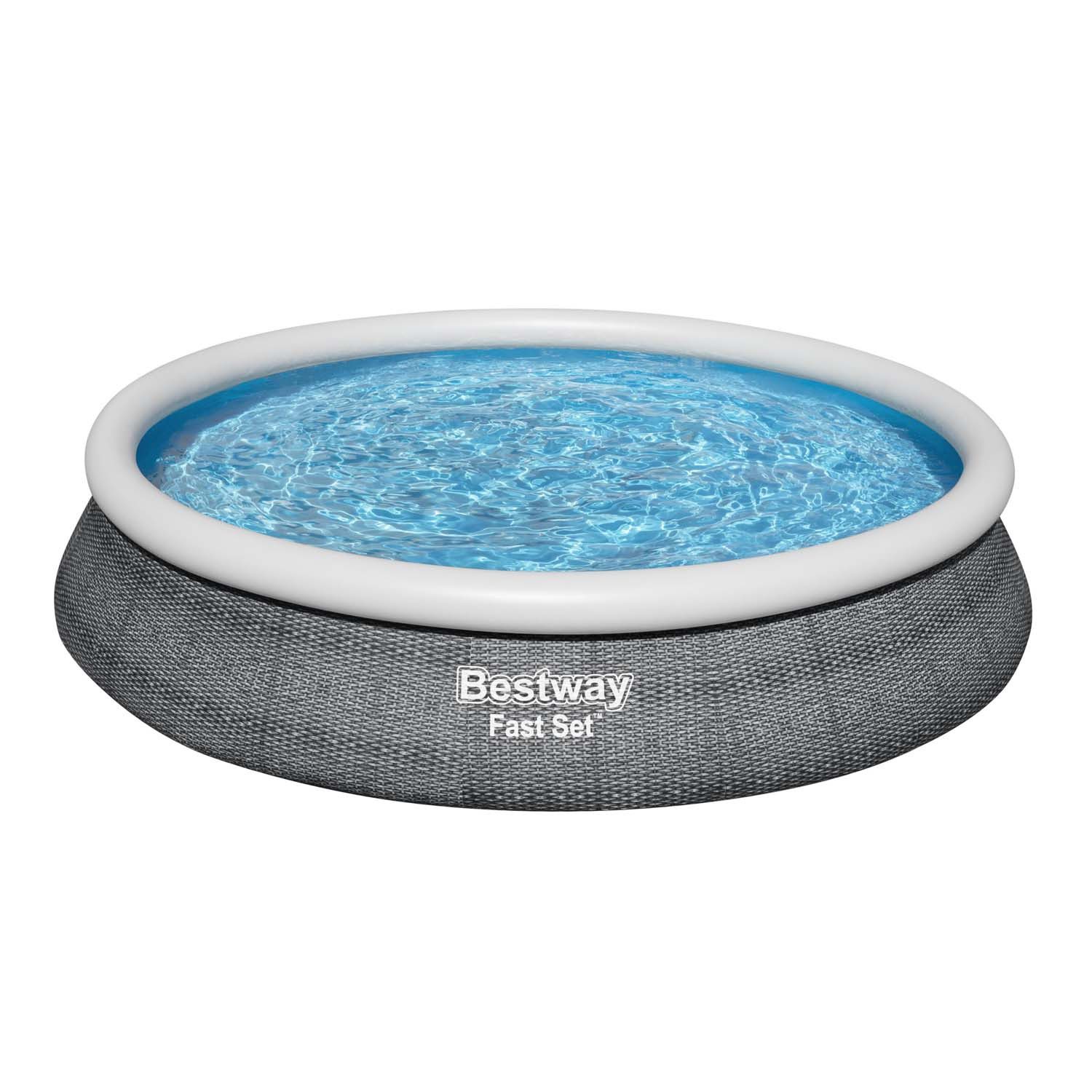 Quick-Up Pool Fast Set™ Aufstellpool-Set mit Filterpumpe Ø 457 x 84 cm, Rattan-Optik