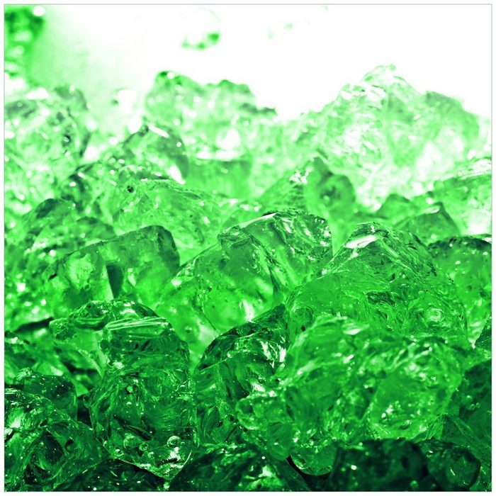 Wallario Möbelfolie Leuchtendes Eis in grün