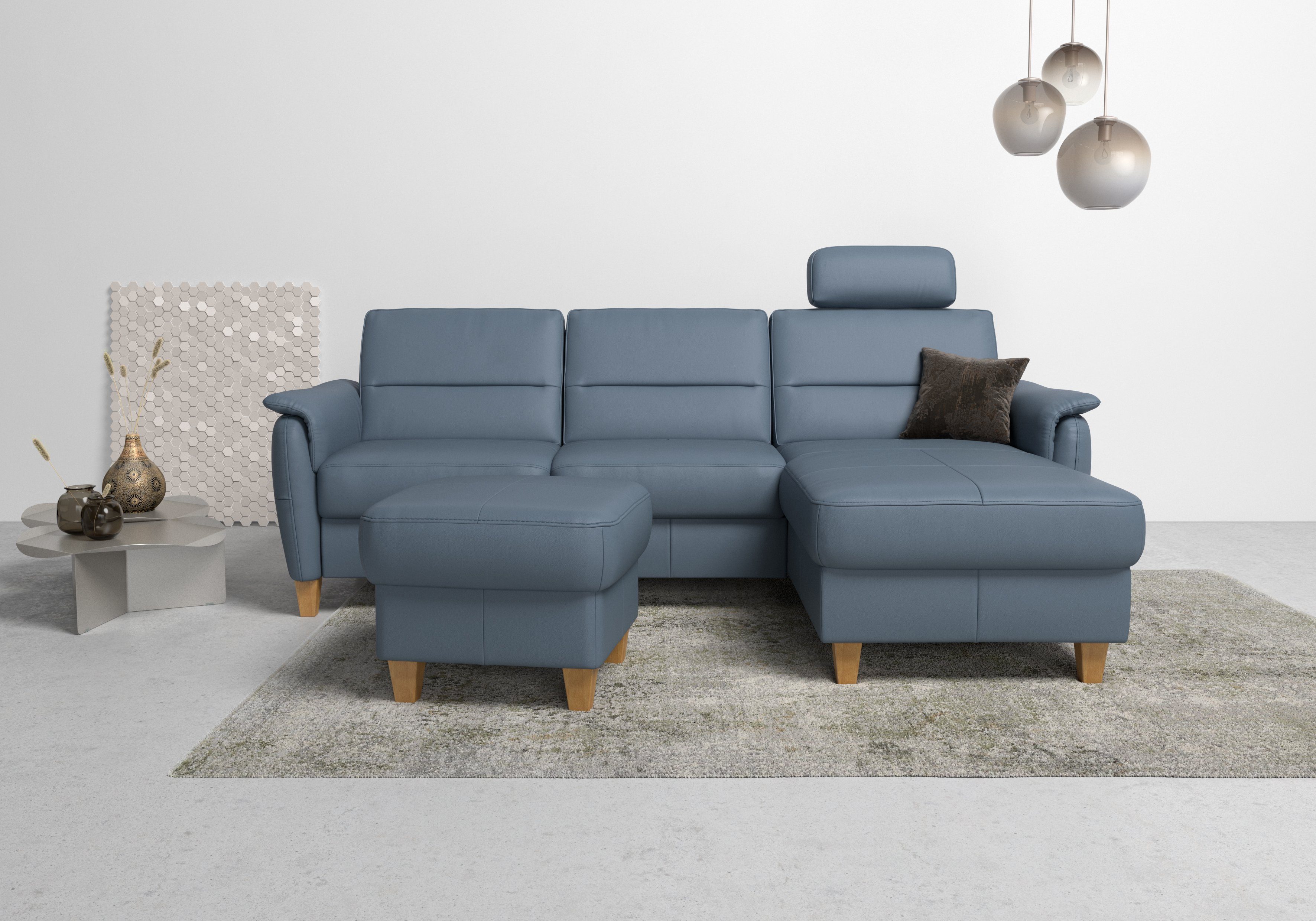 Home affaire Ecksofa Palmera L-Form, B: 244 cm - OTTO. Verlässliche Qualität., optional Schlaffunktion & Bettkasten, Federkern
