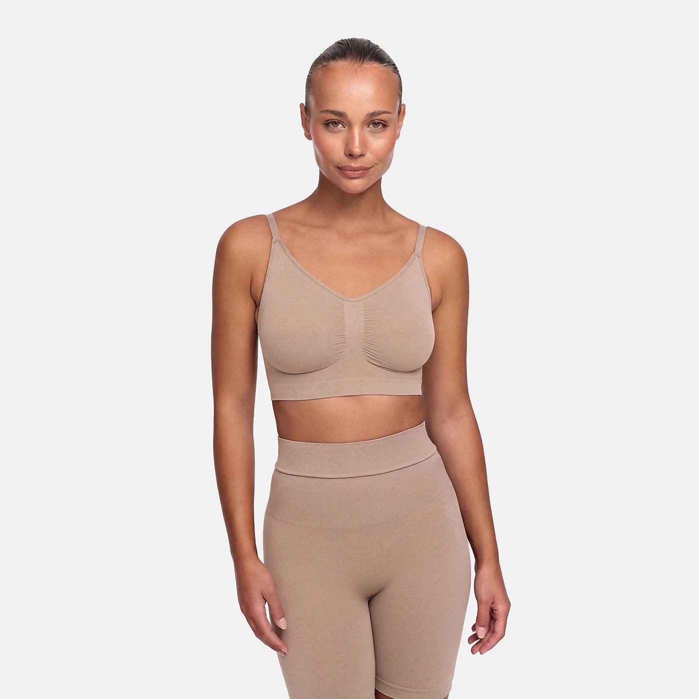 cfab (creamy fabrics) Bügelloser BH Comfort Bralette-Beige-S (1-tlg)