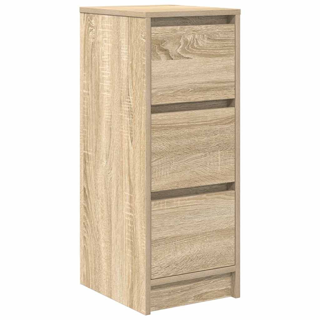 vidaXL Sideboard Sideboard Sonoma-Eiche 29,5x34x76 cm Holzwerkstoff (1 St)