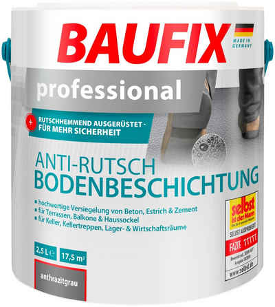 Baufix Acryl-Flüssigkunststoff »professional Anti-Rutsch-Bodenbeschichtung«, 2,5 Liter, schwarz