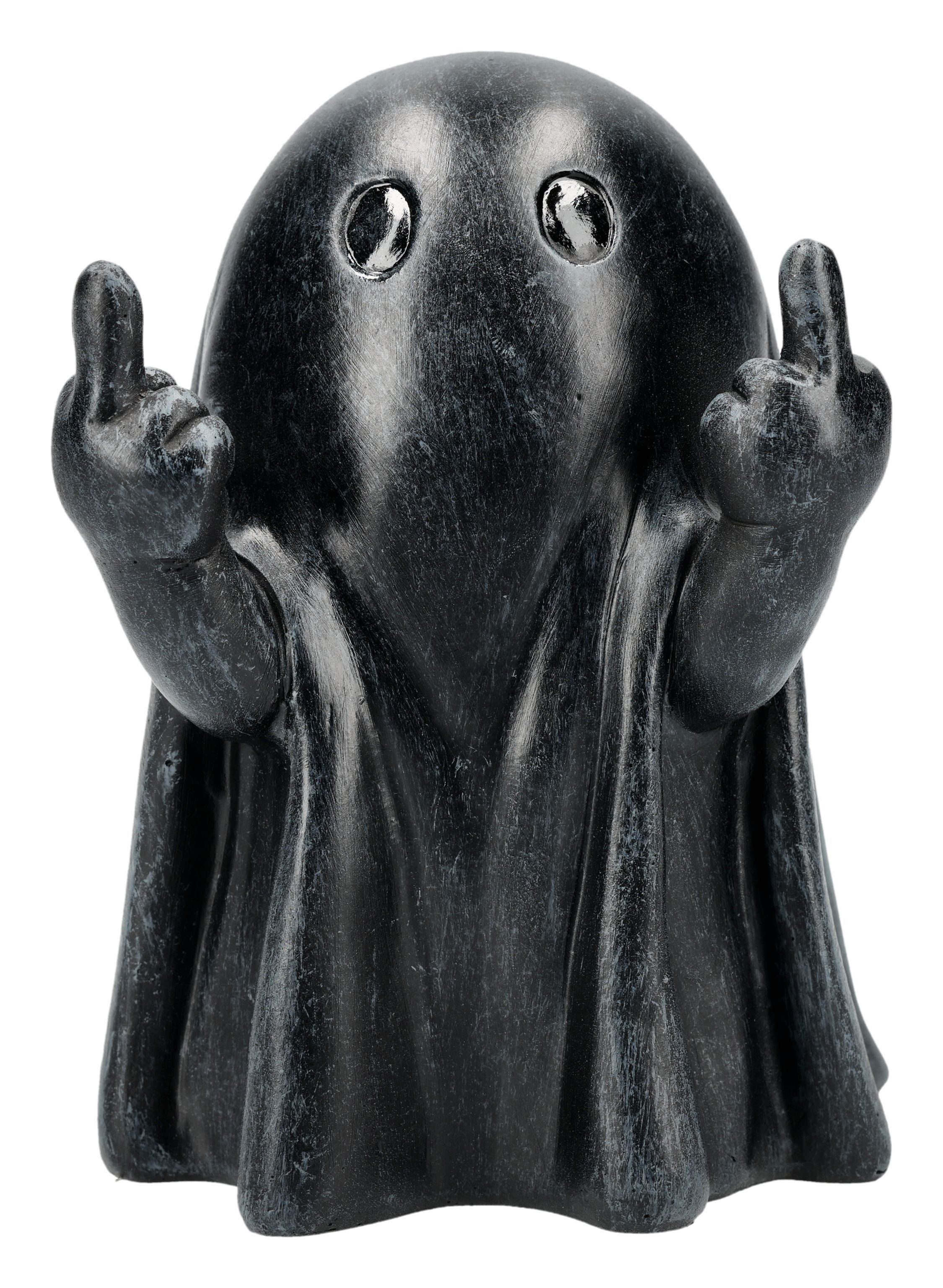 Figuren Shop GmbH Fantasy-Figur Geister Figur – Schwarzer Geist Phantom Flip Halloween Deko 12 cm