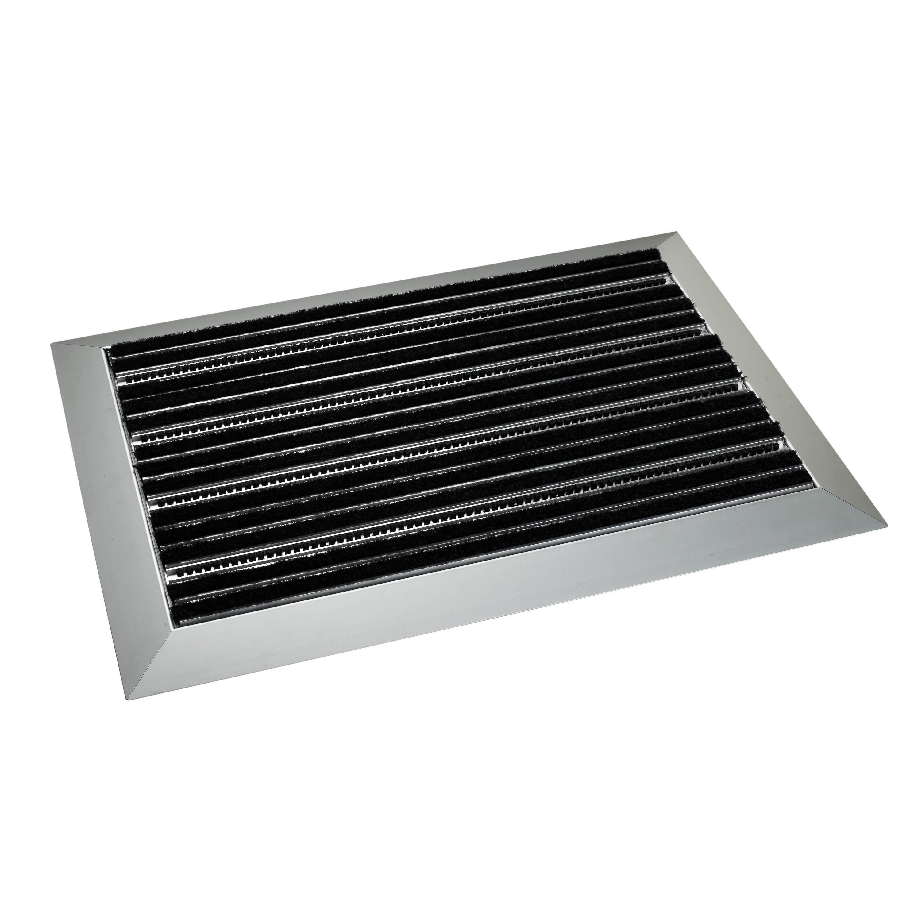 Seidel Eingangsmatten-Systeme Fußmatte Alu Prestige Mix ST Set Standardgröße, Höhe: 27 mm