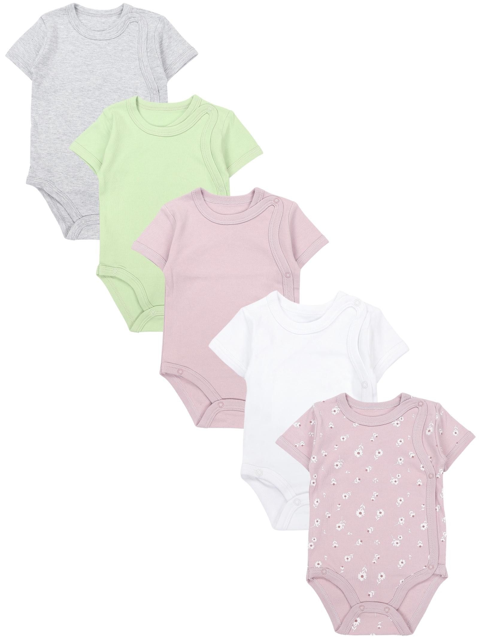 TupTam Kurzarmwickelbody TupTam Unisex Baby Kurzarm Wickelbody 5er Pack