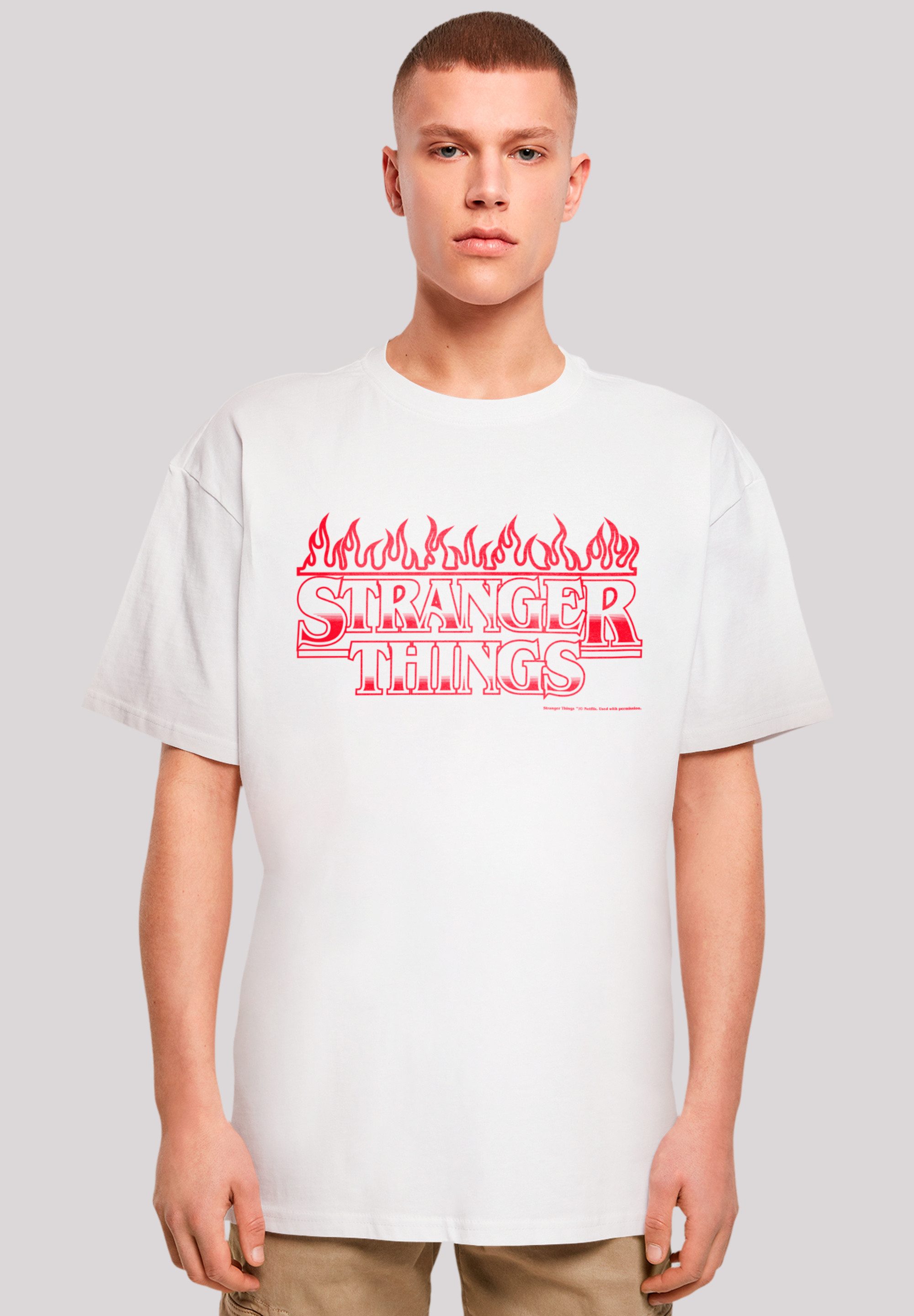 T-Shirt Stranger Things Flames Netflix TV Series