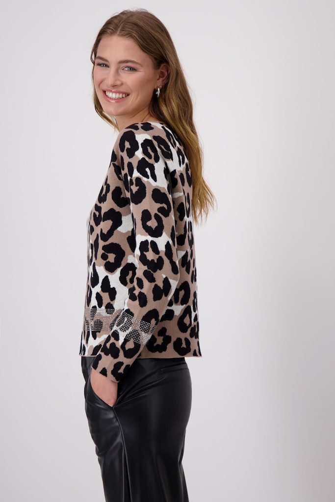 Monari Rundhalspullover