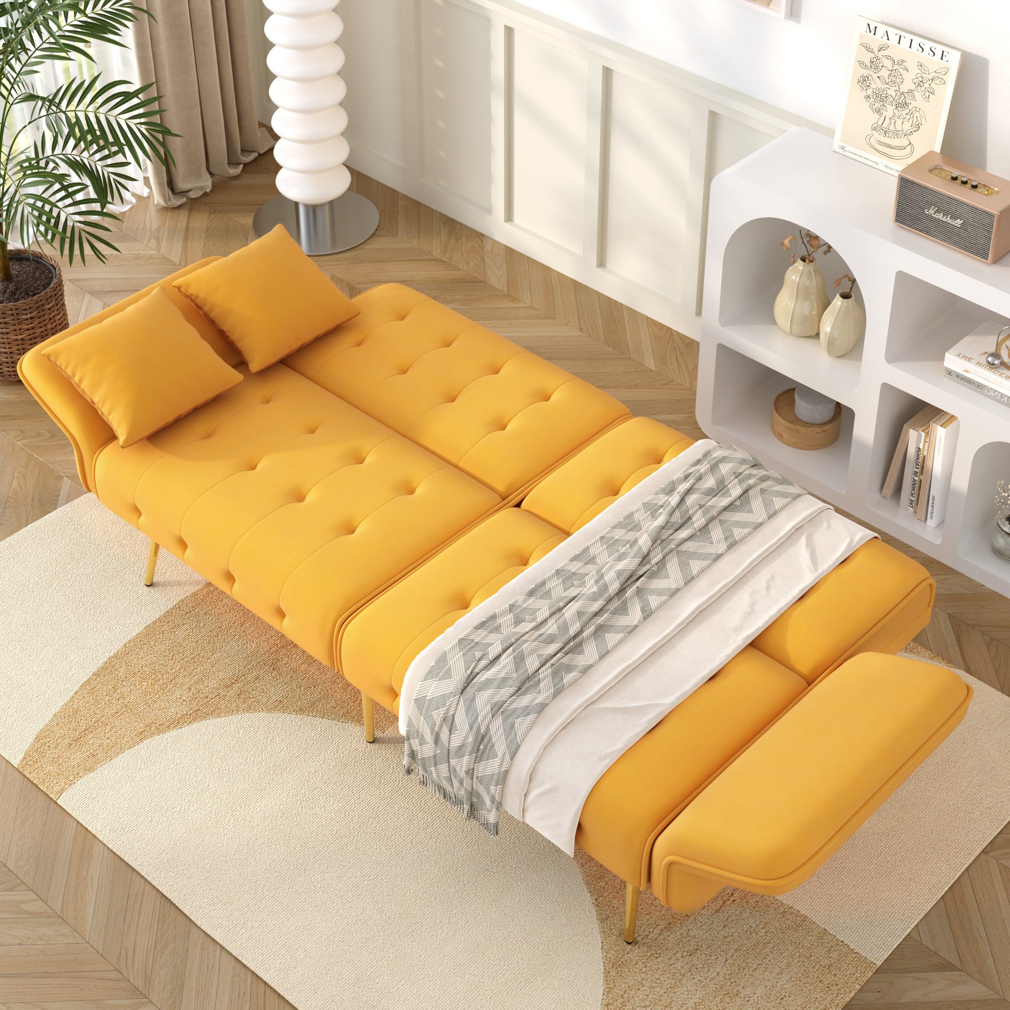 Odikalo 2-Sitzer Polstersofa Relaxsofa Lounge Sessel Verstellbar Rückenlehne Mehrfarbig