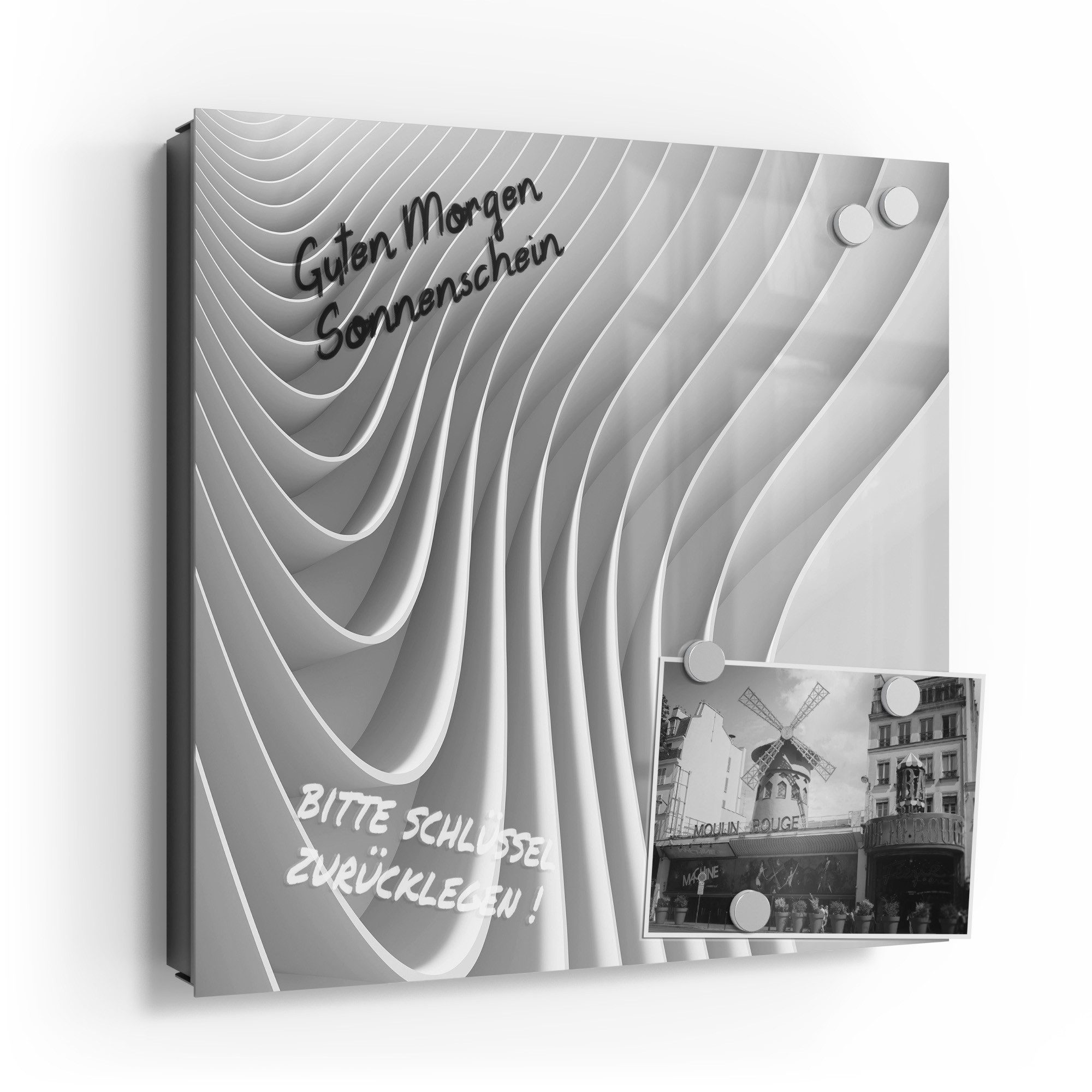 DEQORI Schlüsselkasten 'Lamellendesign', Glas Schlüsselbox modern günstig online kaufen