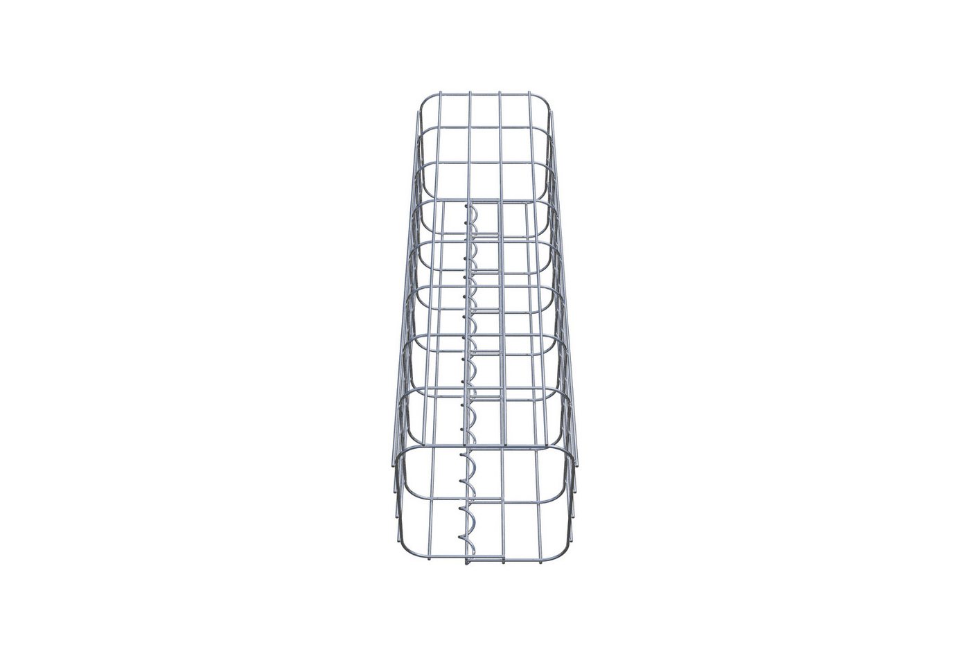 Thumbnail - Gabiona Steinsäule Gabionensäule eckig 22 cm x 22 cm, 80 cm Höhe, MW 5 cm x 10 cm, (Gabionensäule eckig 22 cm x 22 cm, 8...