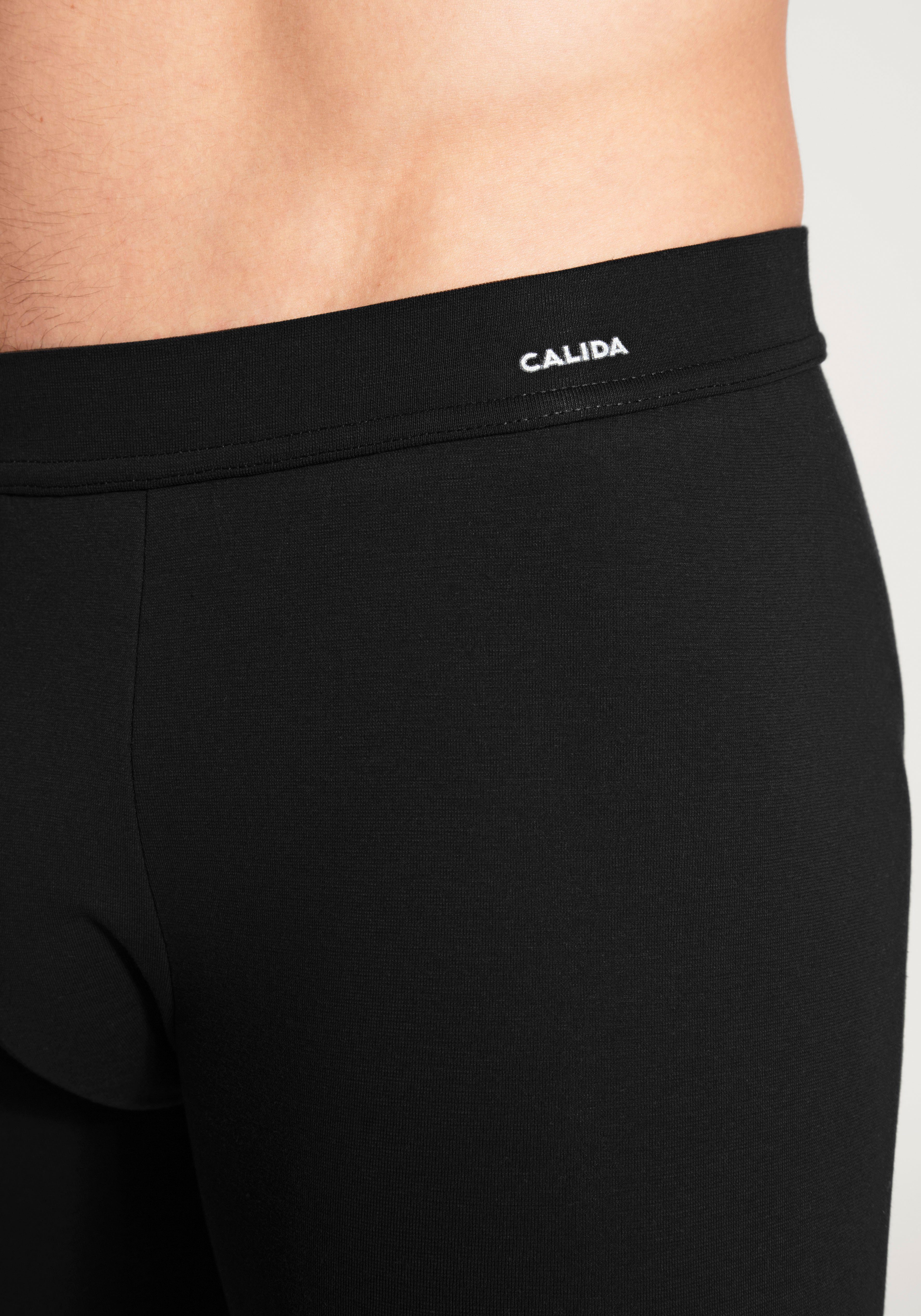 CALIDA Lange Unterhose Cotton Code mit Komfortbund, elastisch, Single Jersey-Qualität