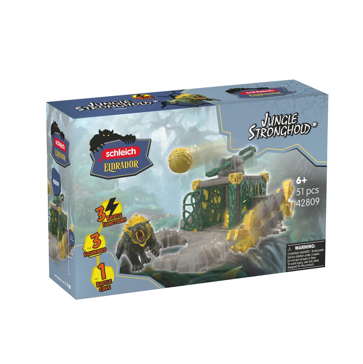 Schleich® Spielwelt ELDRADOR®, Jungle Stronghold (42809), (51-tlg)