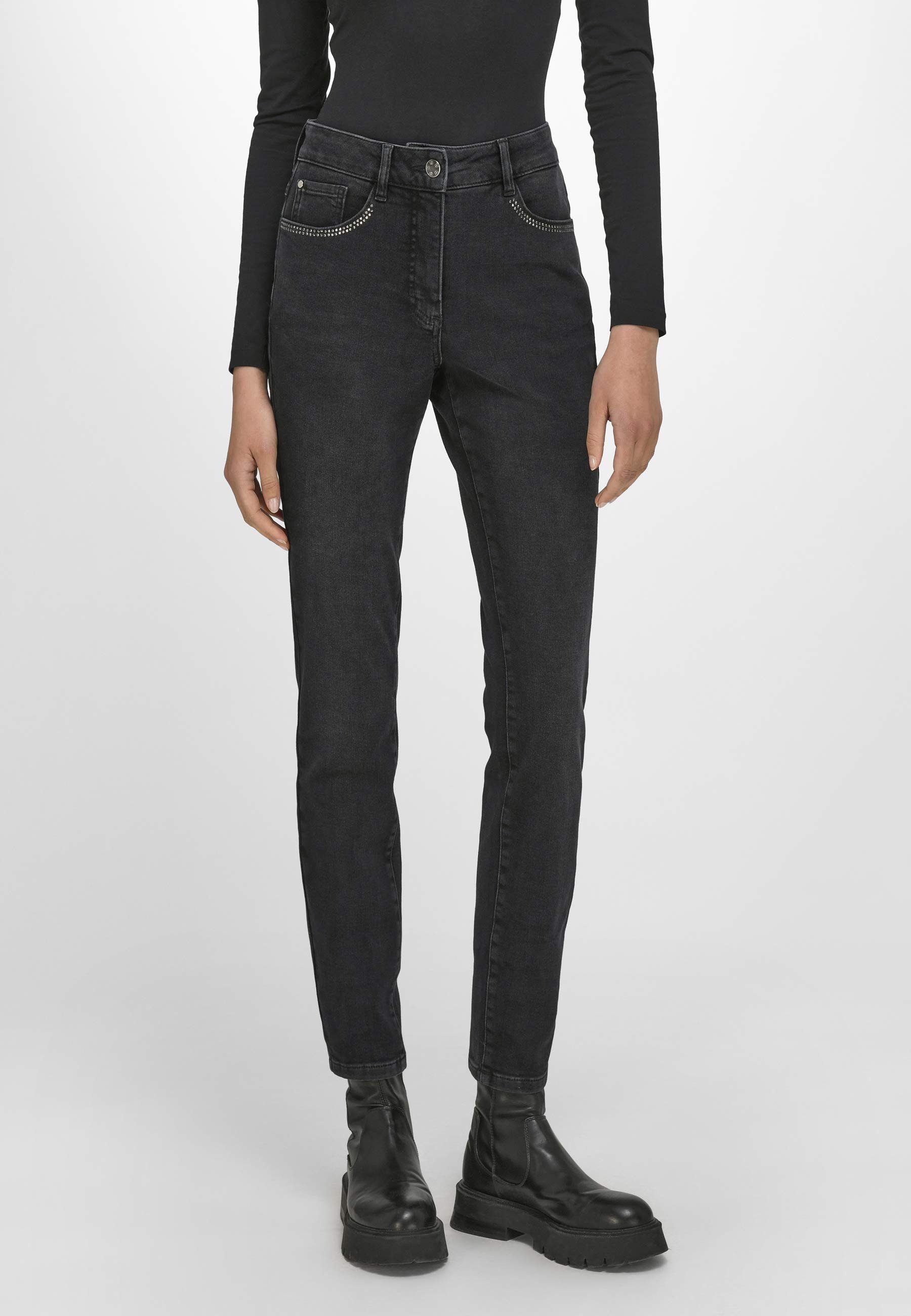 BLACK Basler Julienne DENIM 5-Pocket-Jeans