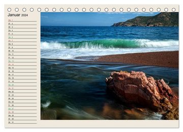CALVENDO Wandkalender Korsika 2024 (Tischkalender 2024 DIN A5 quer), CALVENDO Monatskalender