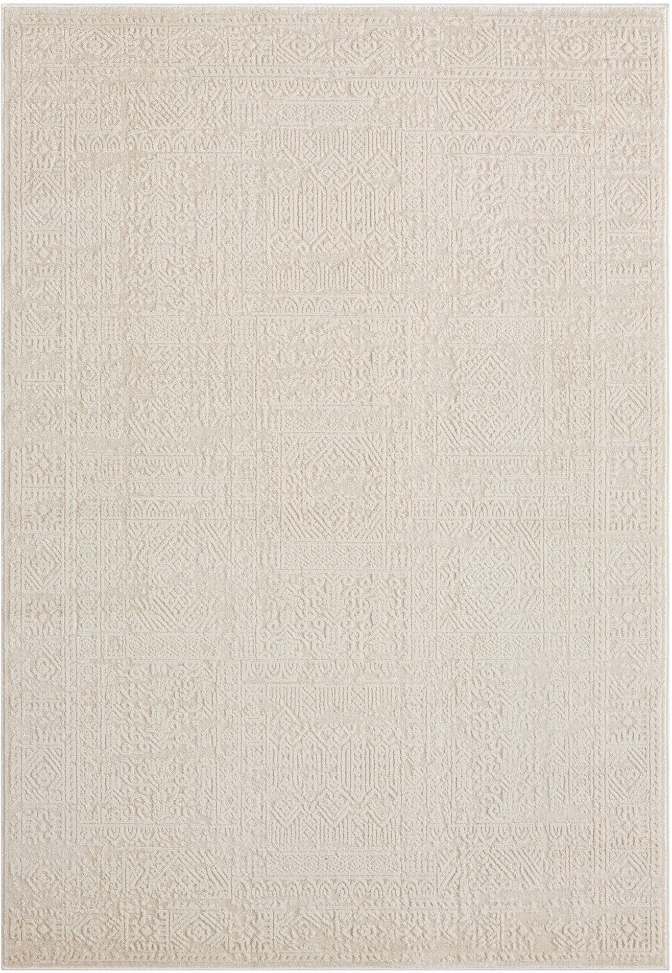 Teppich Selin, my home, Glanz, mm, cream dichte Höhe: 9 dezenter im Qualität Schrumpf-Garn-Effekt, Vintage-Look, rechteckig
