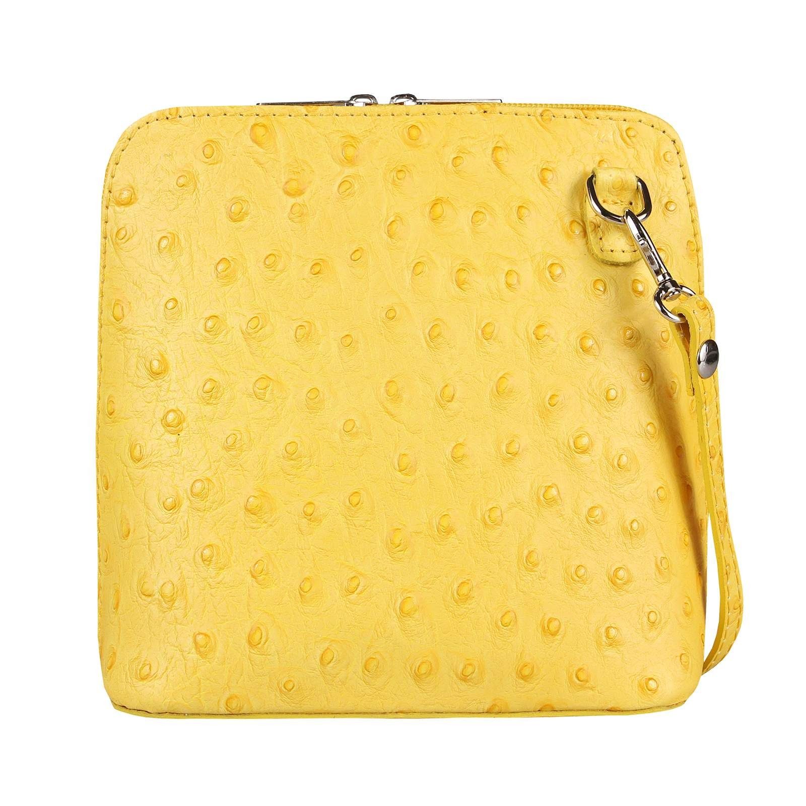 ITALYSHOP24 Schultertasche Made in Italy Damen Leder Tasche CrossBody, als Schultertasche, CrossOver, Umhängetasche tragbar