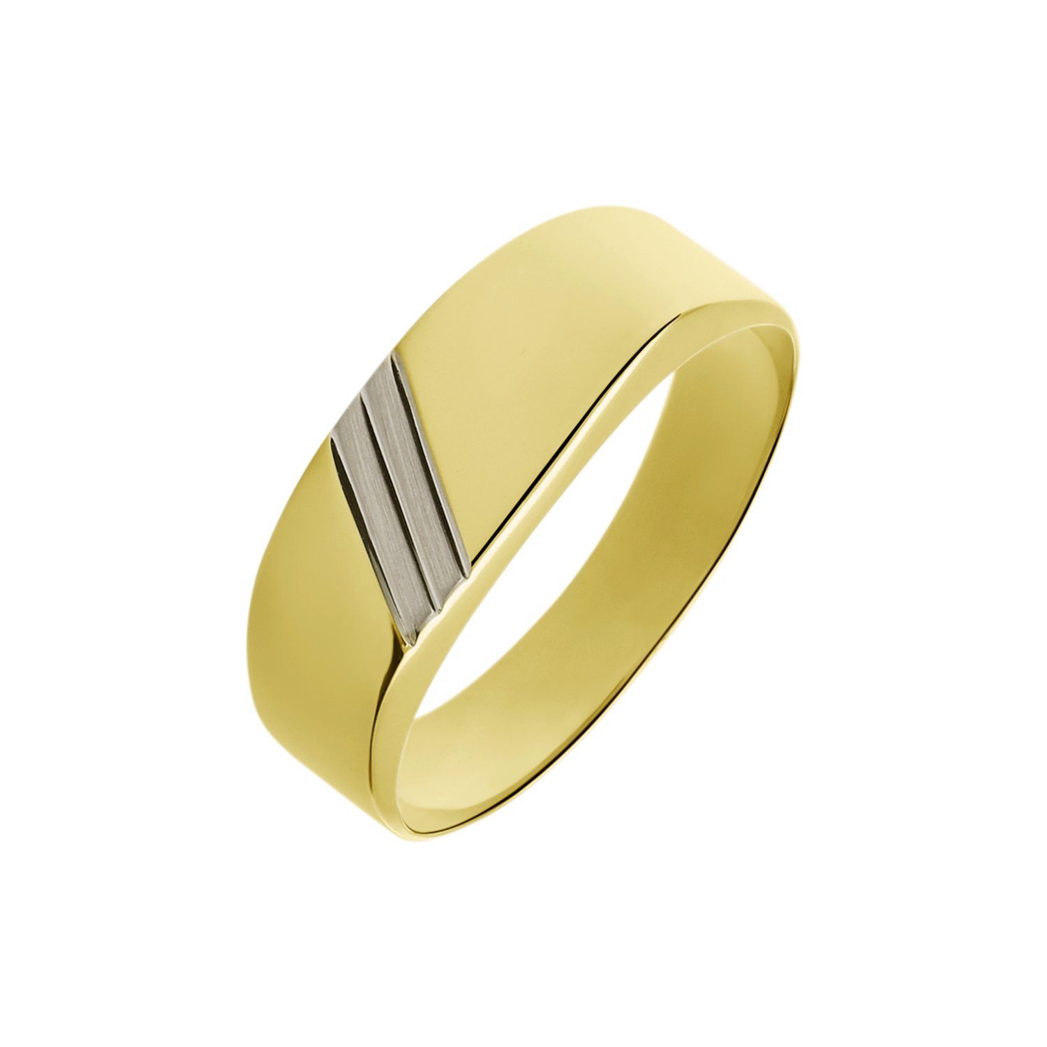 LUCARDI Siegelring Ring - 585 Gold - Gold - Herren