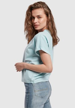 URBAN CLASSICS T-Shirt Urban Classics Damen Ladies Short Pigment Dye Cut On Sleeve Tee (1-tlg)