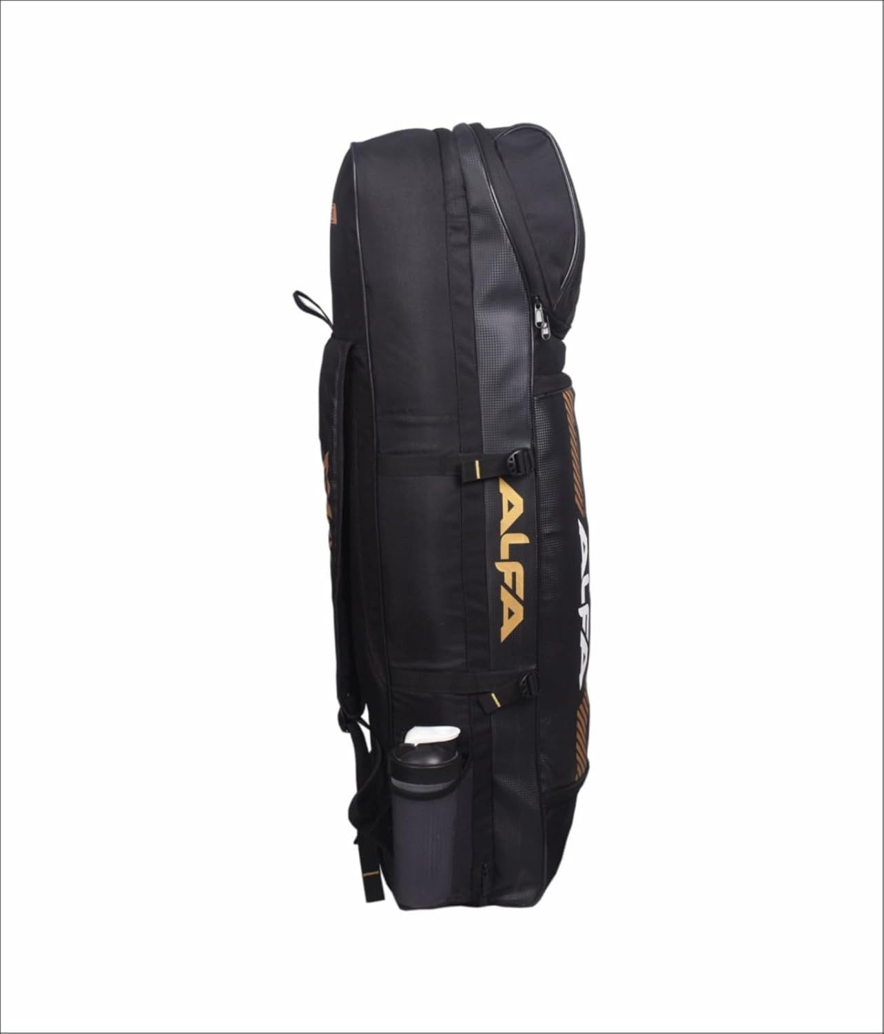 ALFA Hockeytasche Pro 93 Hockeytasche Schwarz Large mit 6 Fächern & Komfortträgern