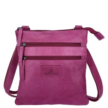 The Skandinavian Brand Umhängetasche The Skandinavian Brand Damen Ledertasche Purple (1-tlg)