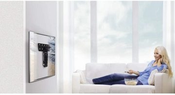 Hama No-Gap Samsung TV-Halterung für Q7, Q8, Q9 (43-65 Zoll) Max 50kg Ultra Slim Samsung Wandhalterung 32 ° Neigung mit TILT-Funktion - Schwarz TV-Wandhalterung