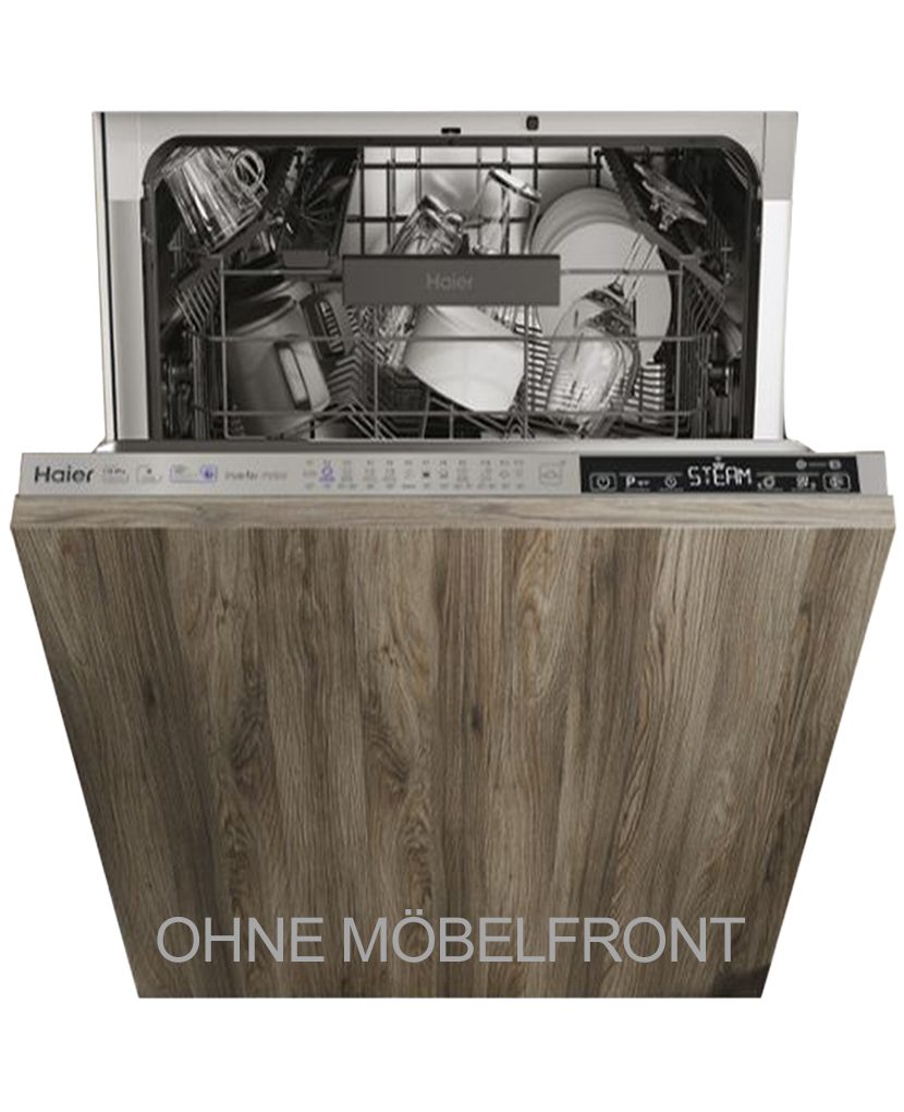 Haier vollintegrierbarer Geschirrspüler XIB 3C3SFS, 10,5 l, 13 Maßgedecke, Aqua Stopp, Dampffunktion, WiFi Funktion, ohne Möbelfront