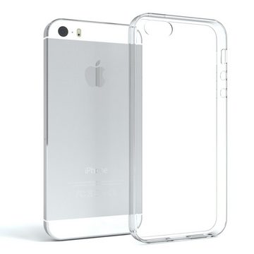 EAZY CASE Handyhülle Slimcover Clear für iPhone SE 2016 / iPhone 5/5S 4,0 Zoll, durchsichtige Hülle Ultra Dünn Silikon Backcover TPU Telefonhülle Klar