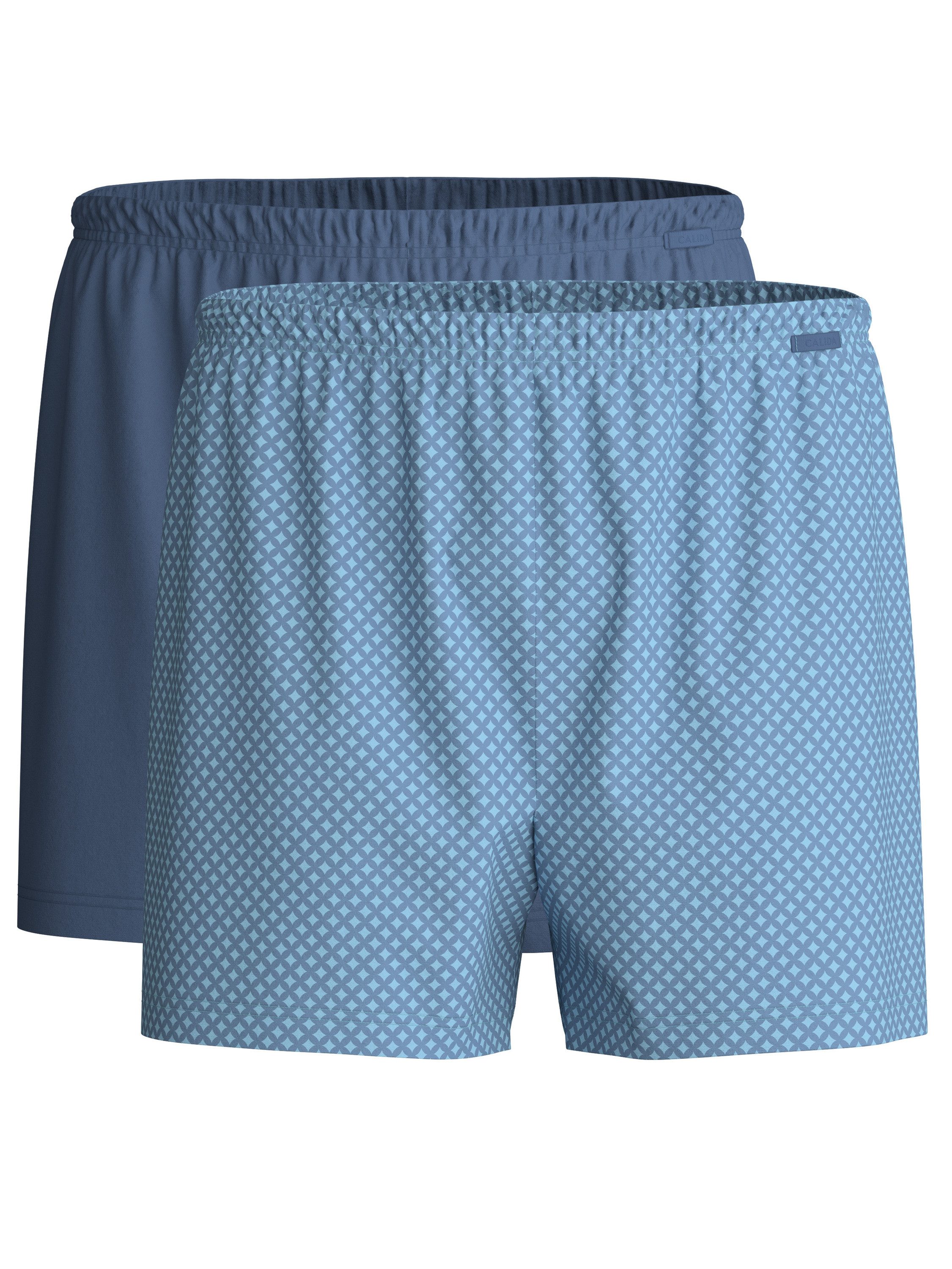 CALIDA Boxershorts Cotton Special Herren (2-St., 2er-Pack) im Doppelpack, aus 100% Baumwolle
