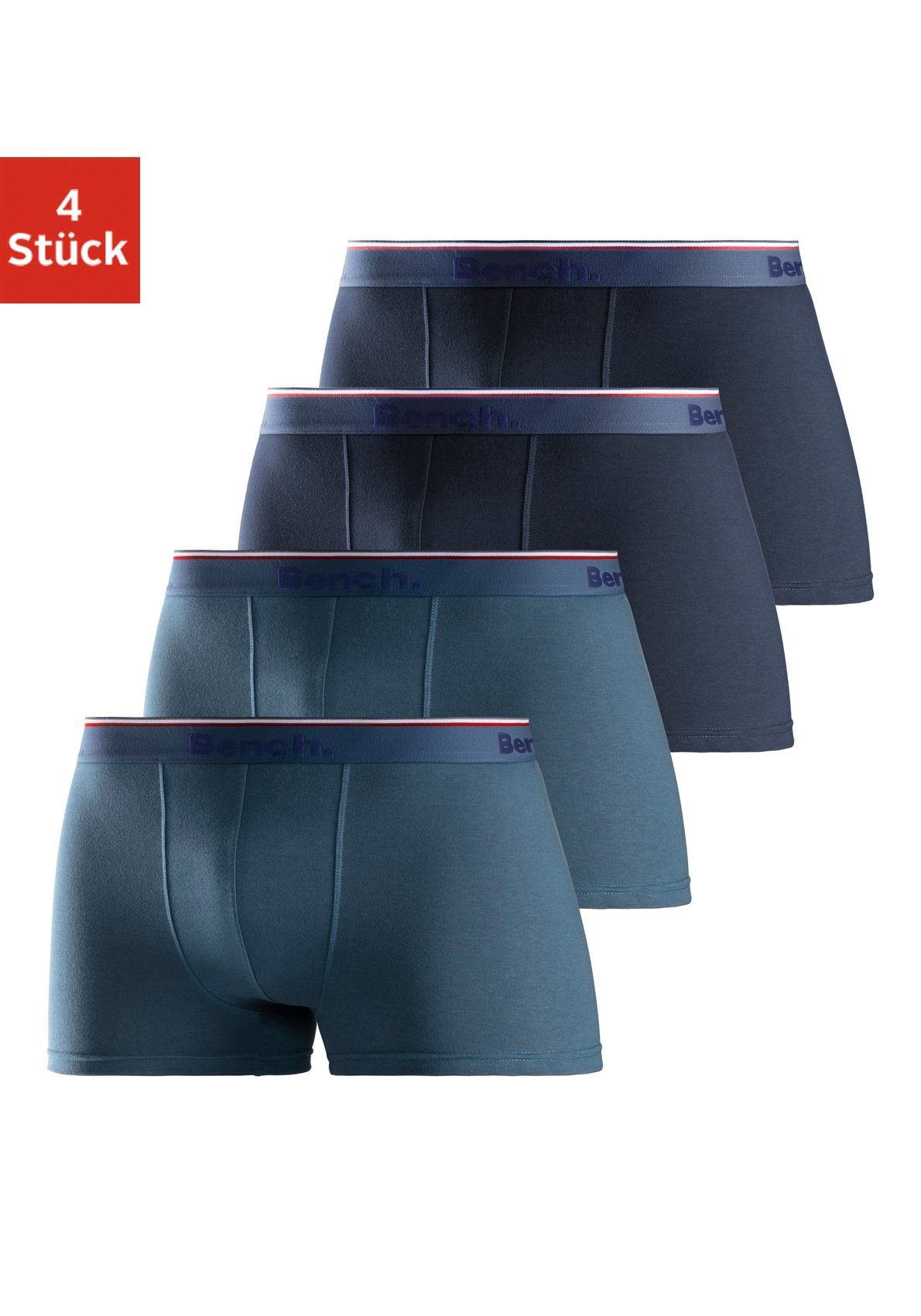 Bench. Boxer Boxershorts für Herren (Packung, 4-St) Unterhosen aus Baumwoll-Mix