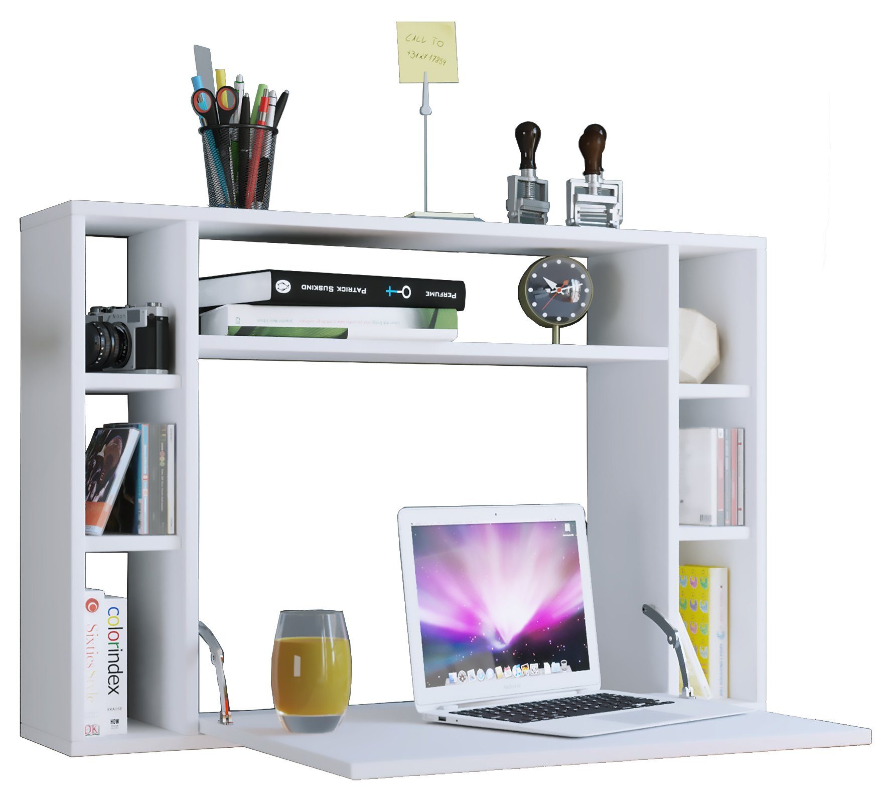 VCM Schreibtisch Holz Hänge Schreibtisch Wandschreibtisch Wandila günstig online kaufen