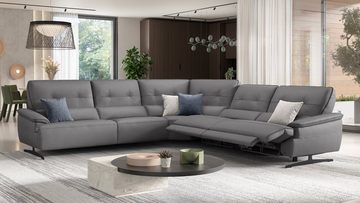 Sofanella Wohnlandschaft Wohnlandschaft PERLO Ledercouch Ecksofa Eckcouch