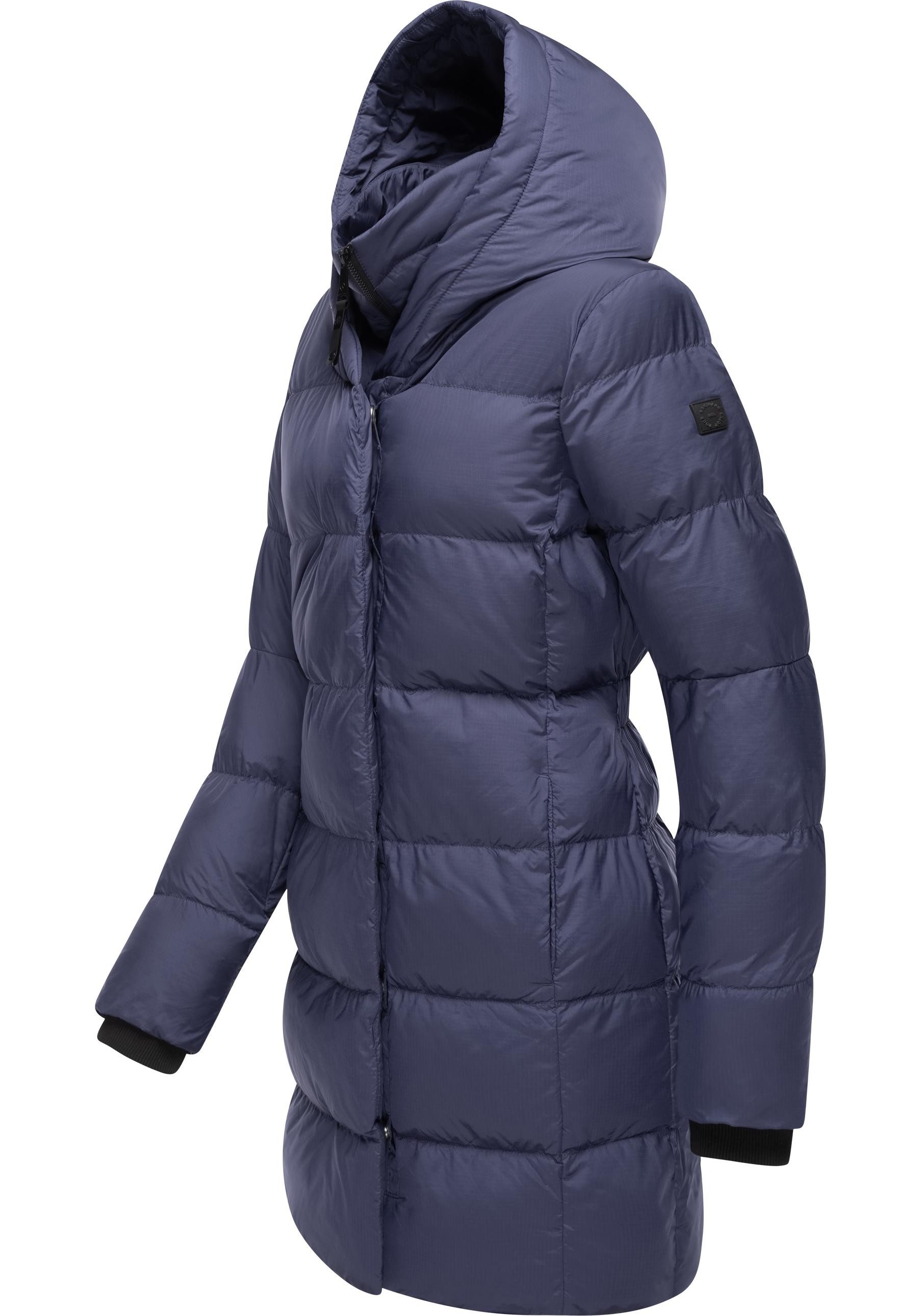 Ragwear Kurzmantel Niara stylischer, gesteppter Wintermantel mit gefütterter Kapuze – Bild 2 von 5