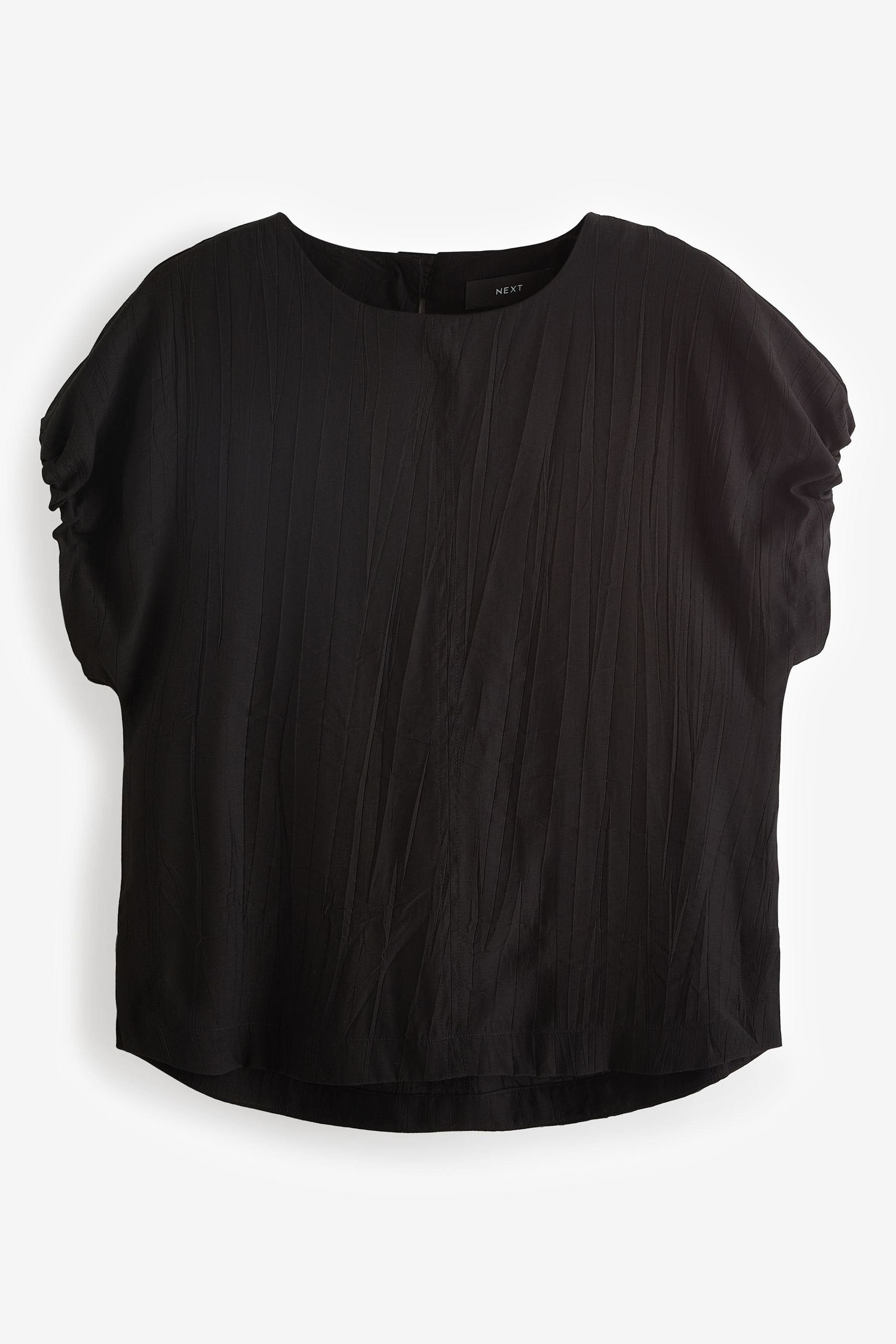 Next Blusenshirt Gerafftes, kastiges T-Shirt (1-tlg) günstig online kaufen