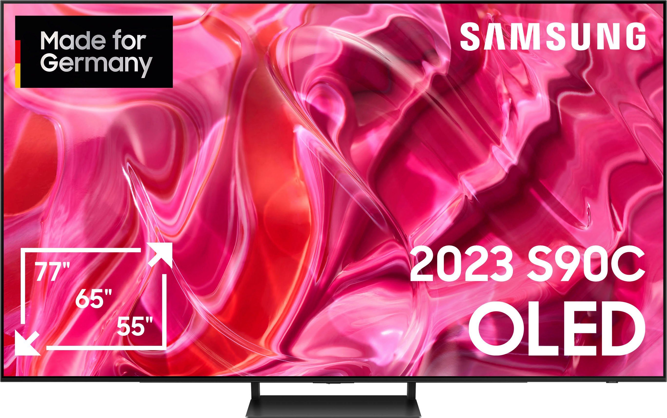 Samsung GQ65S90CAT OLED-Fernseher (163 cm/65 Zoll, Smart-TV, Gaming Hub,  LaserSlim Design, Neural Quantum
