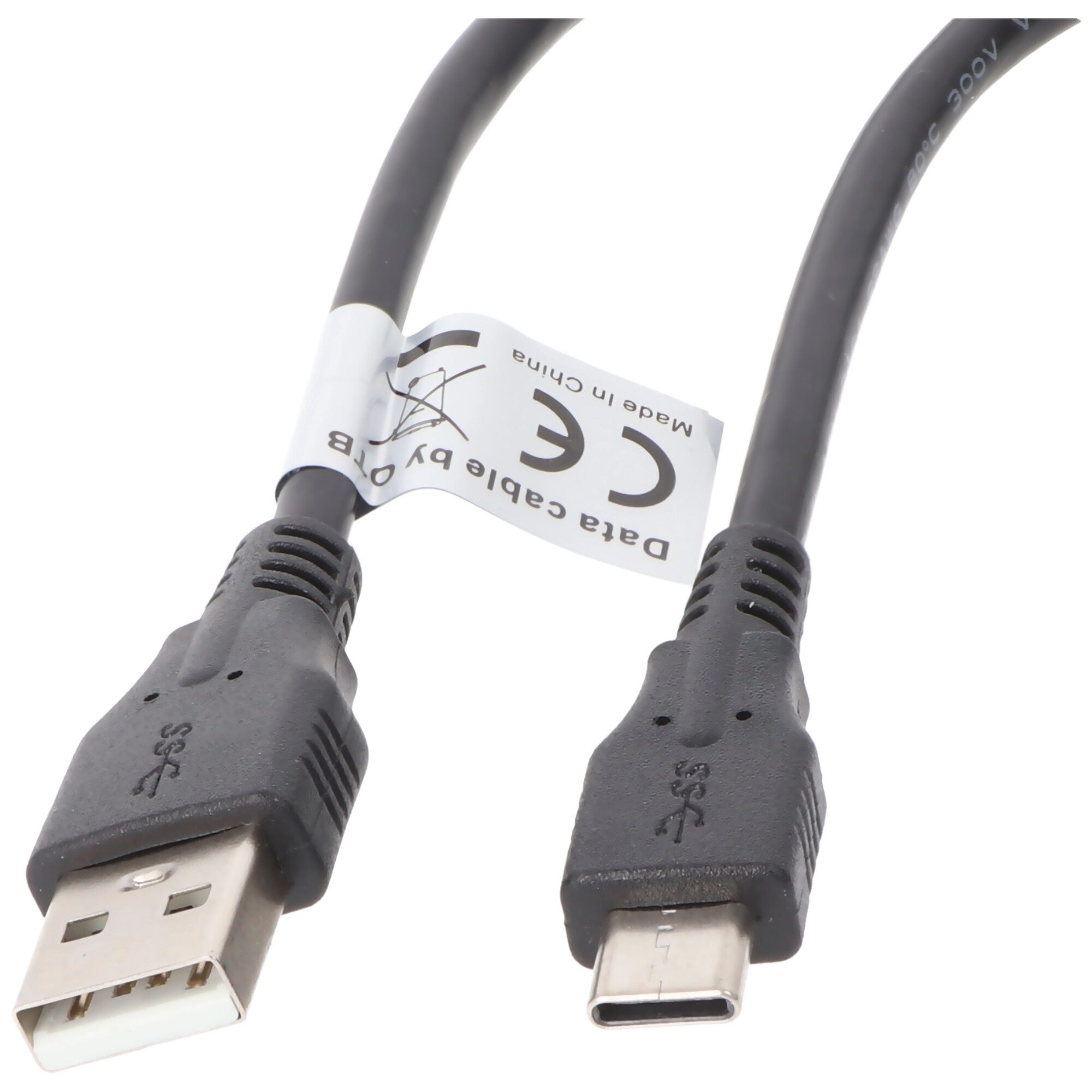 AccuCell AccuCell Datenkabel - 3A USB Type C (USB-C) Stecker auf USB A (USB-A USB-Kabel
